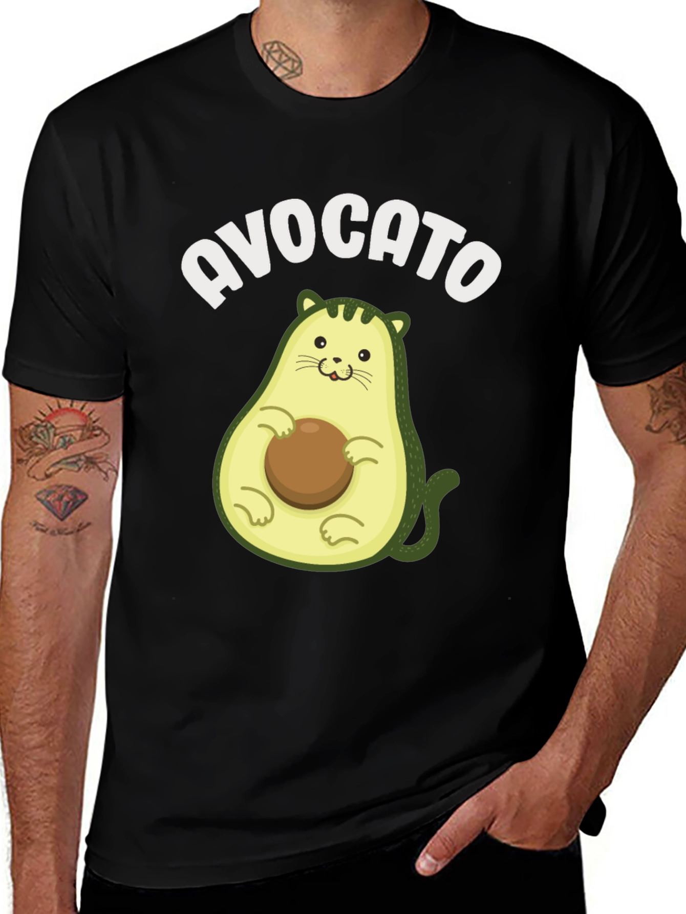 Avocato T-Shirt - Avocado Cat Pun Graphic Tee