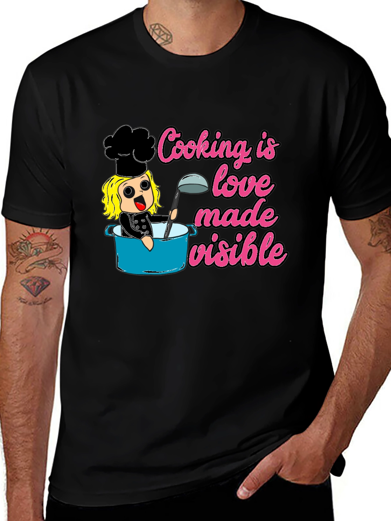 Variant 5 of Cooking is Love Made Visible Graphic T-Shirt