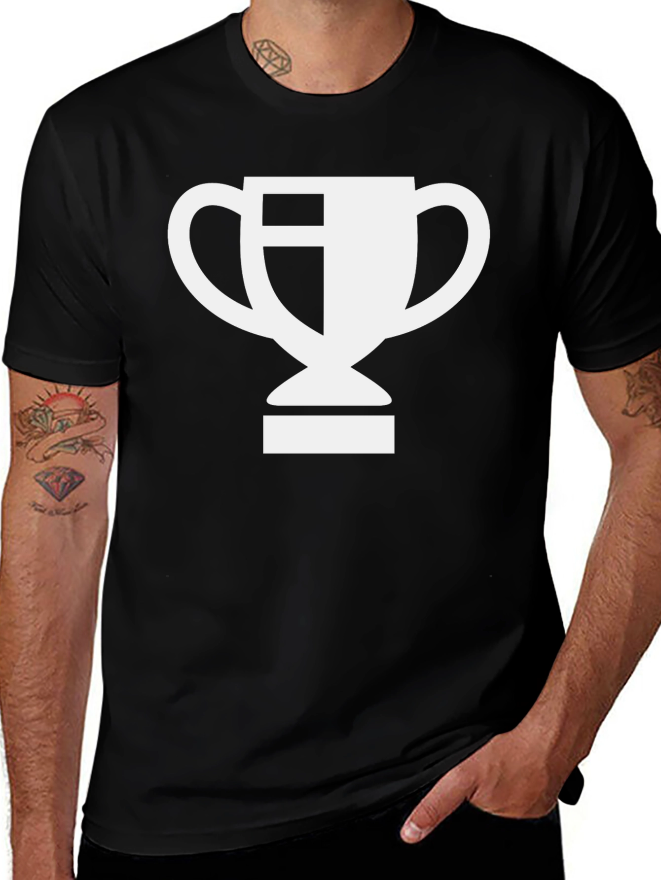 Variant 17 of Winner's Circle Black Trophy T-Shirt