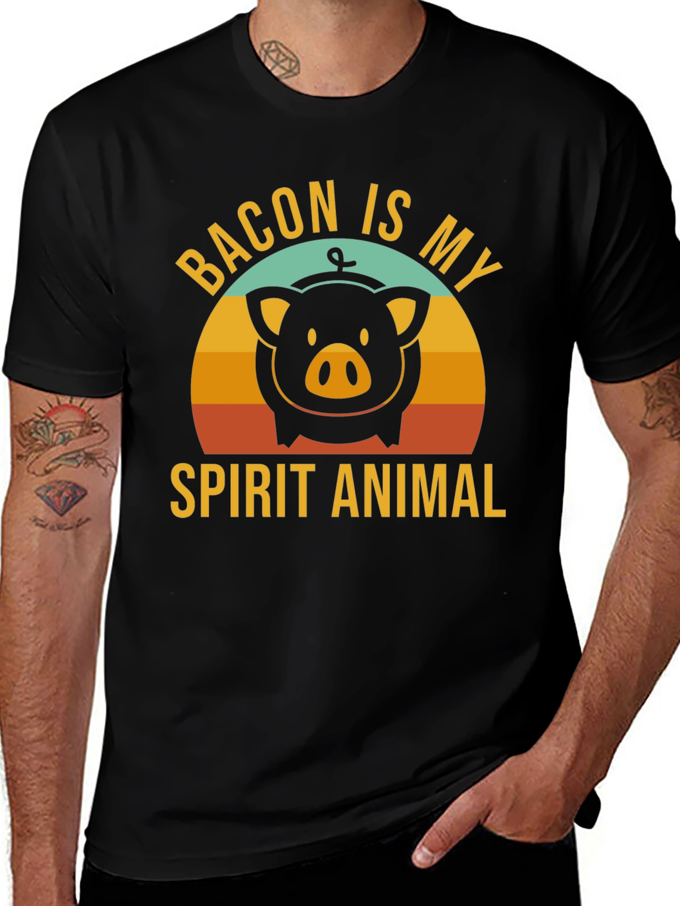 Variant 19 of Bacon Is My Spirit Animal T-Shirt