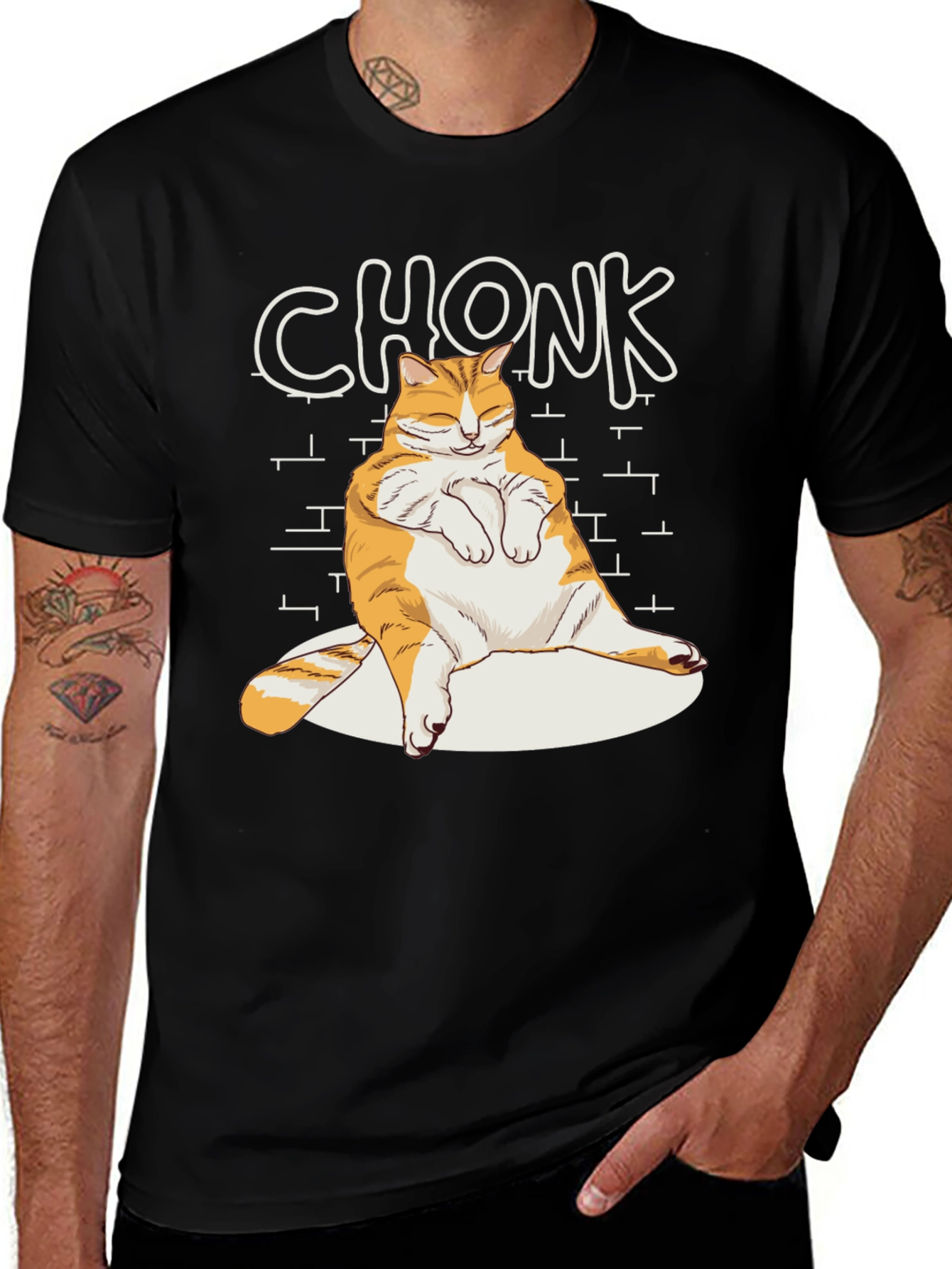 Variant 24 of Chonk Cat T-Shirt - Funny Graphic Tee