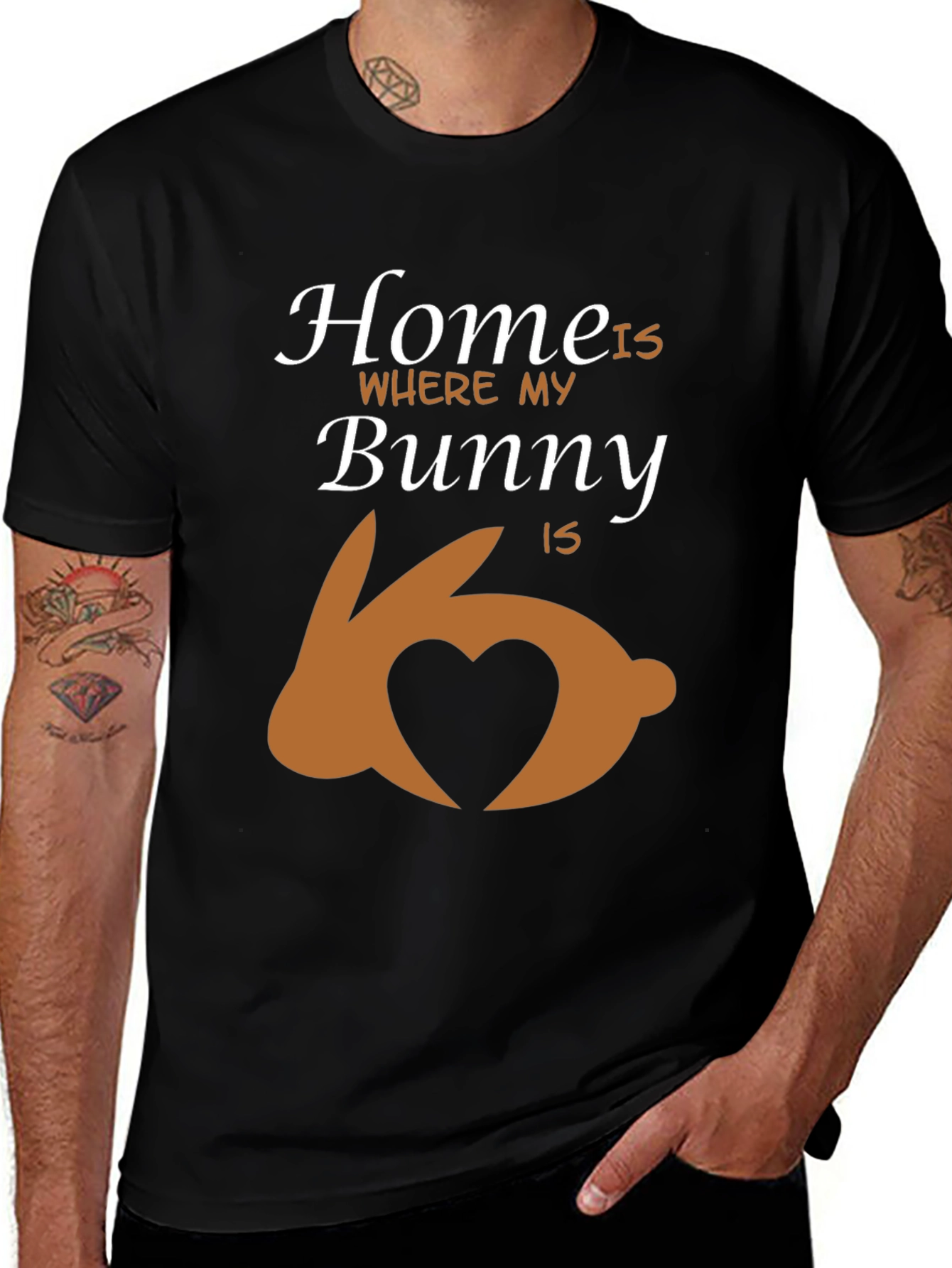 Variant 16 of Home is Where My Bunny Is T-Shirt
