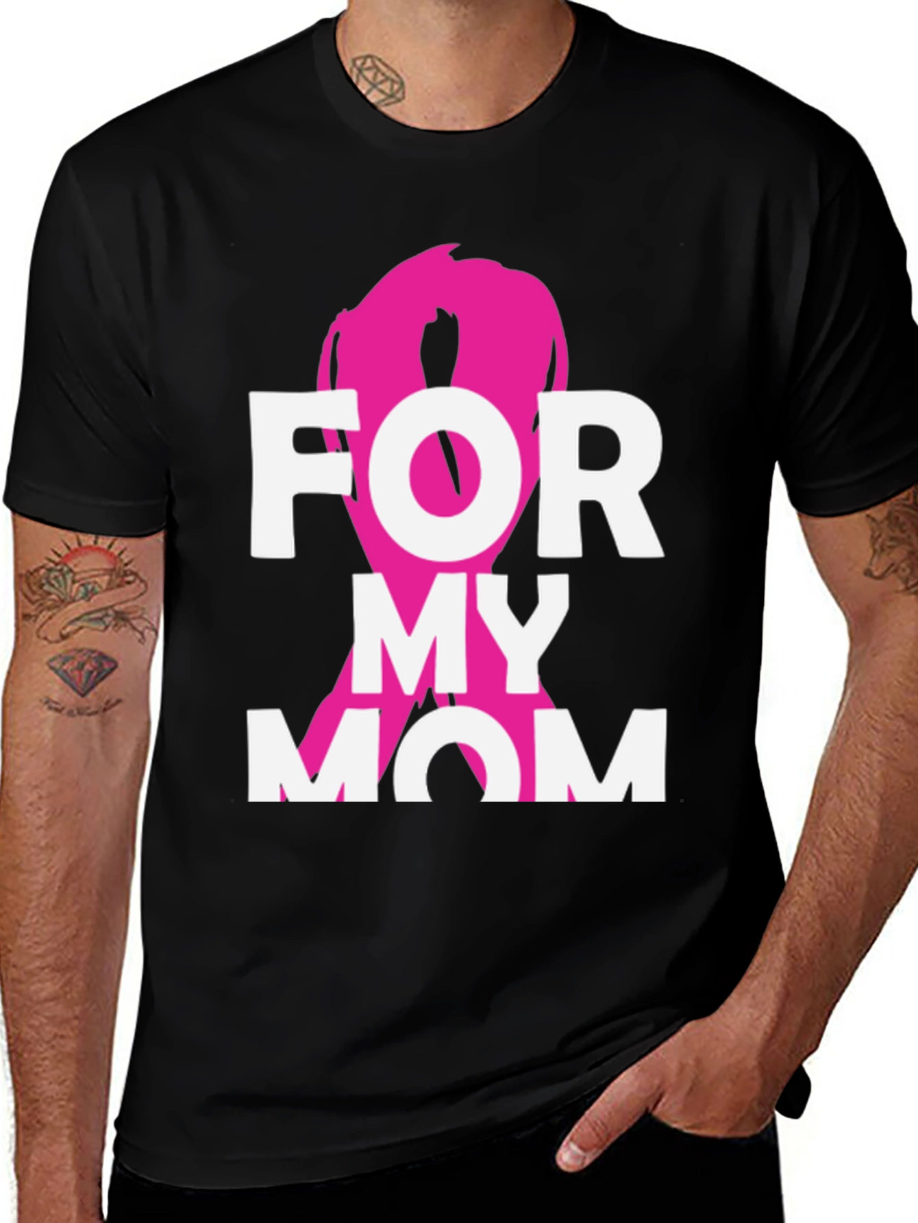 Variant 25 of For My Mom T-Shirt, Breast Cancer Awareness Tee