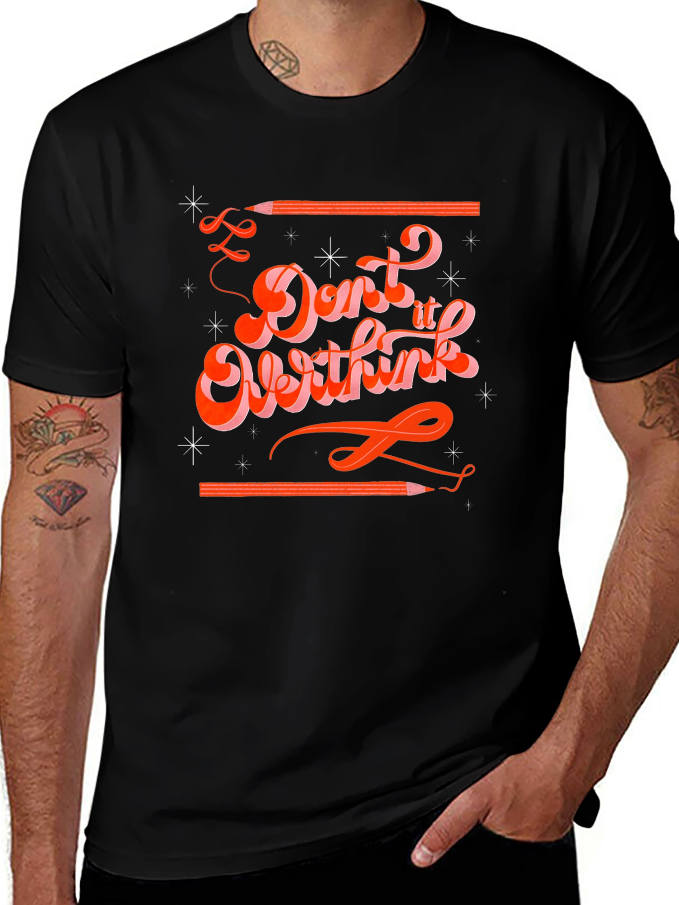 Variant 7 of Retro Graphic Tee - Dont Overthink It!