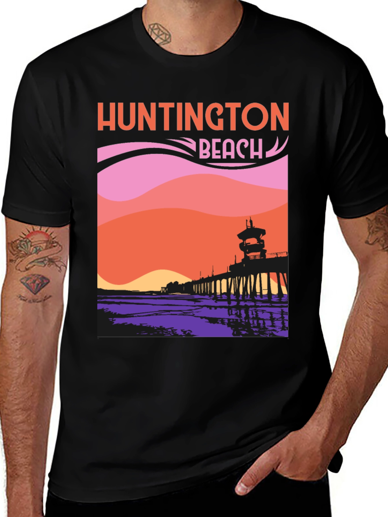 Huntington Beach Graphic T-Shirt