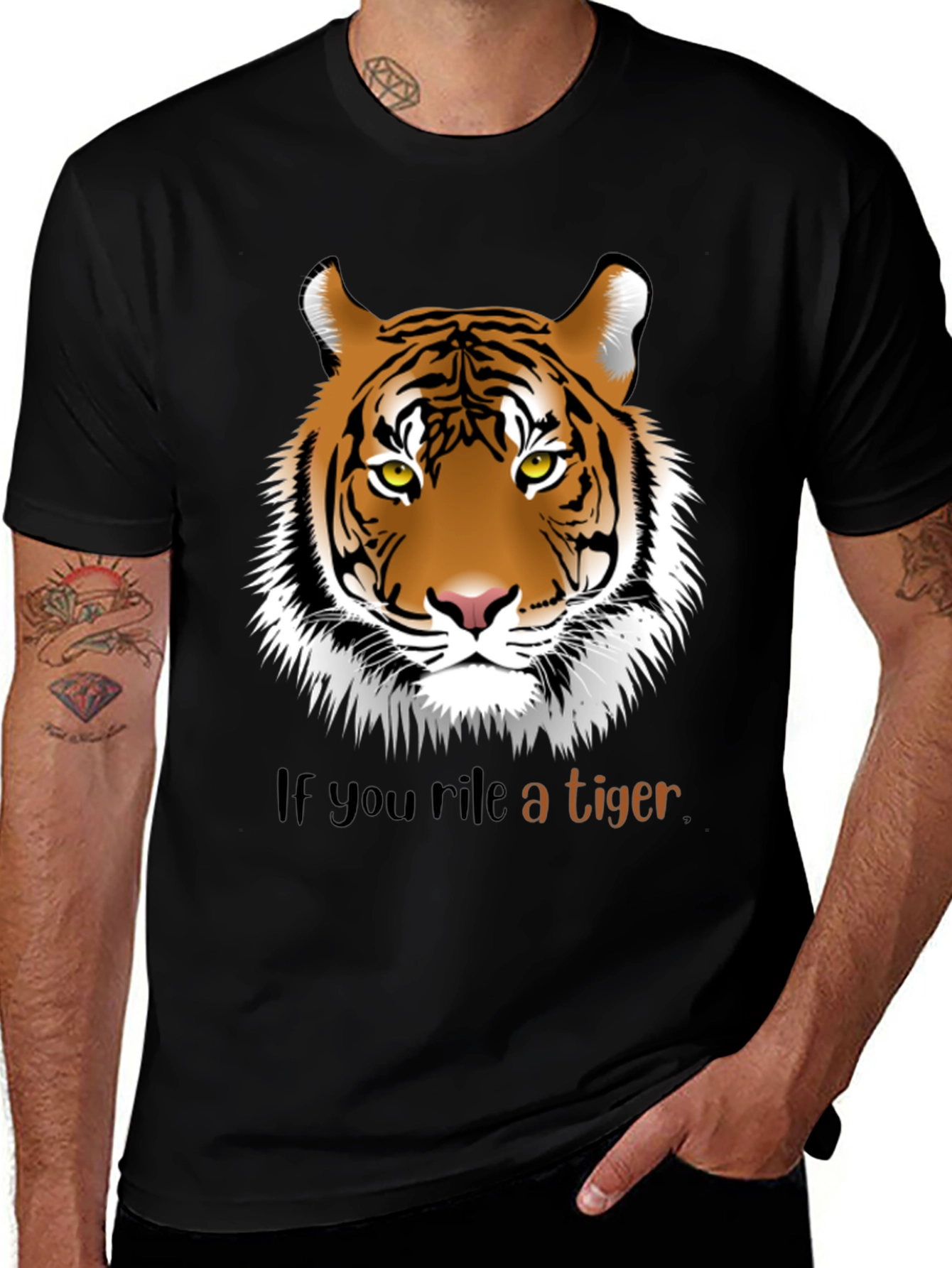 Variant 12 of Rile a Tiger Graphic T-Shirt
