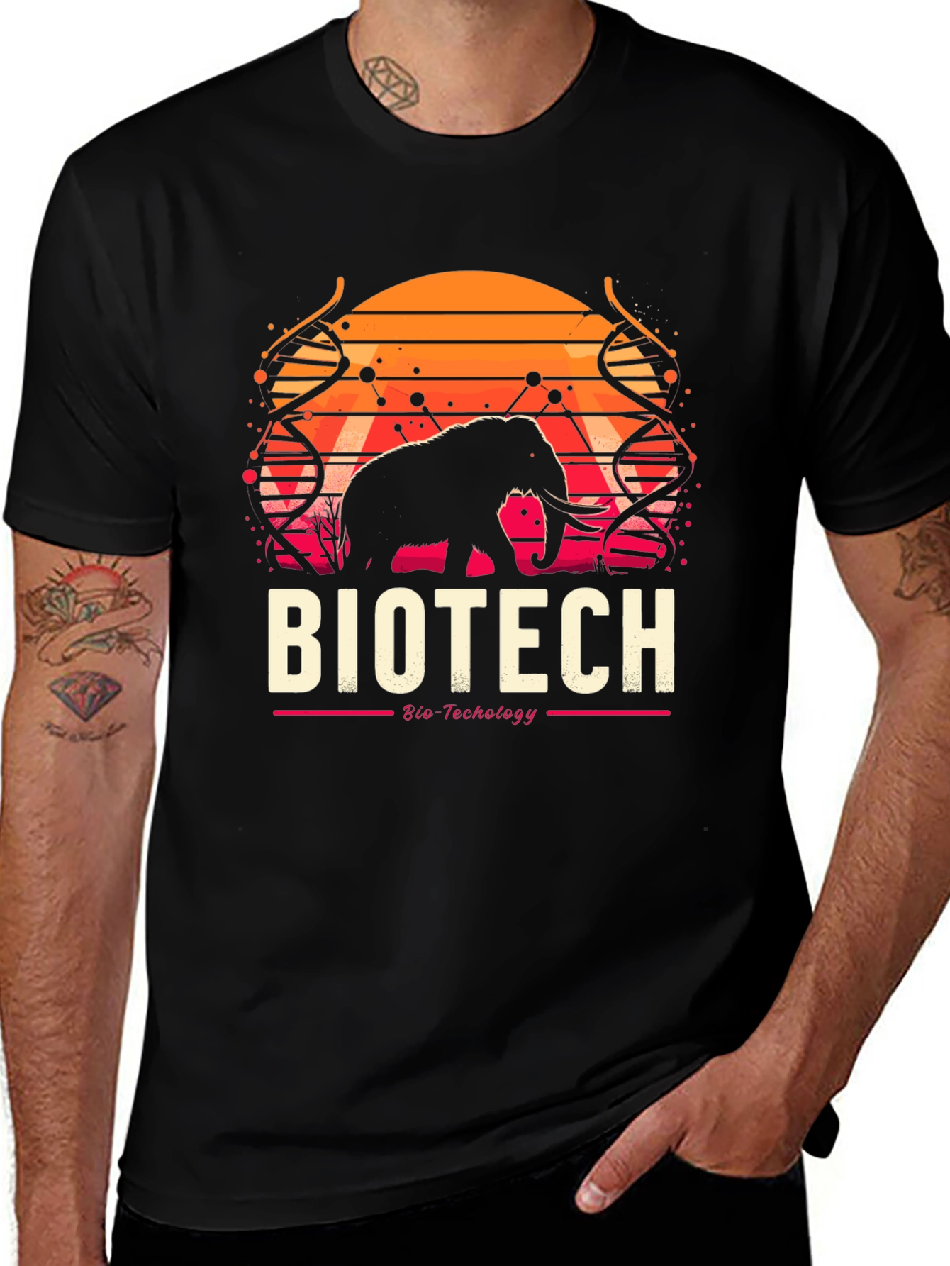Variant 18 of Biotech Elephant T-Shirt - Science & Nature Tee