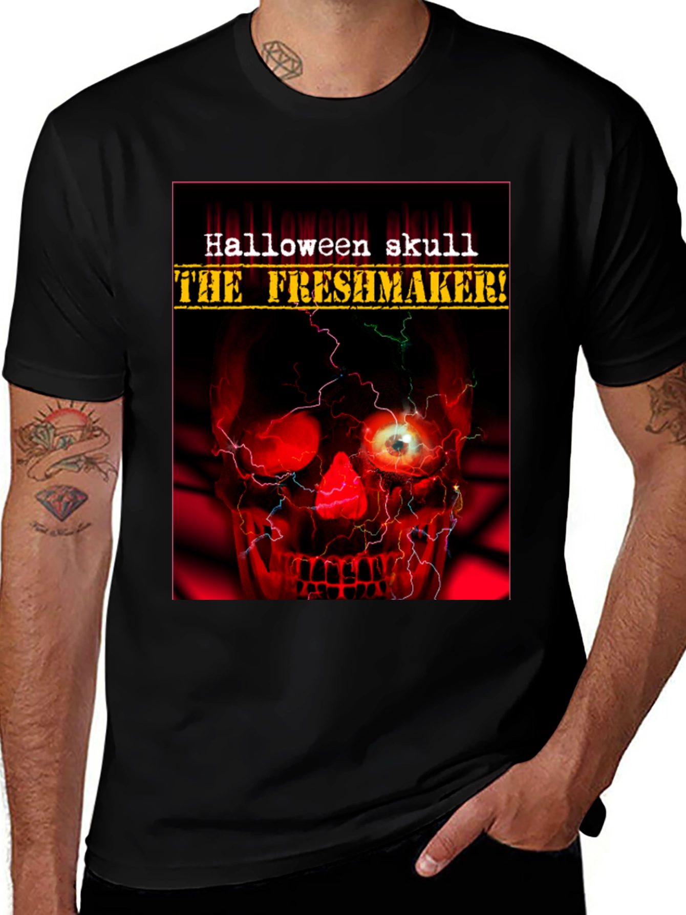 Halloween Skull "The Freshmaker" Graphic T-Shirt