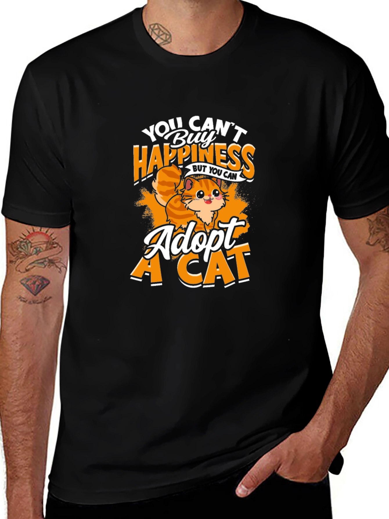 Variant 7 of Adopt a Cat T-Shirt