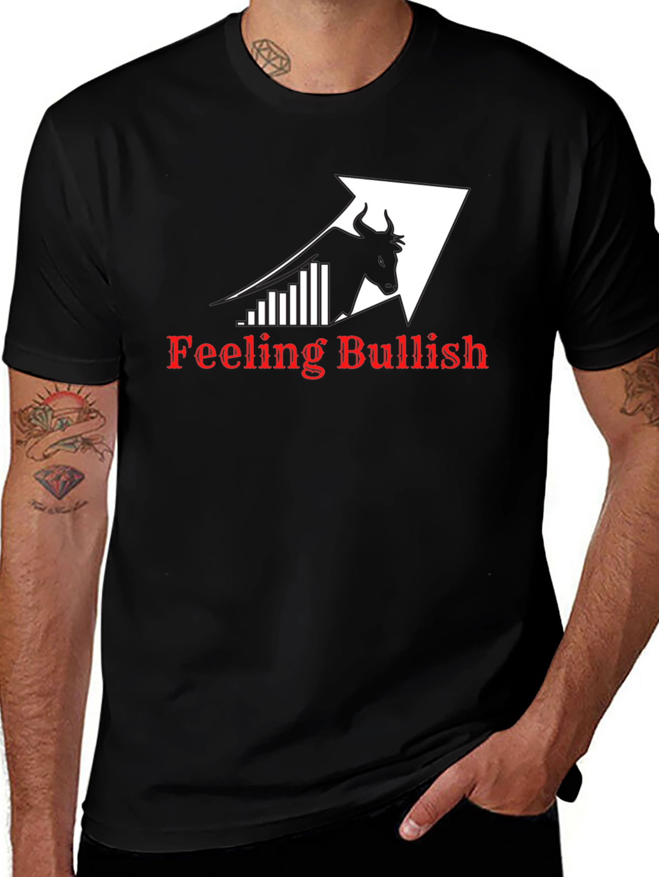 Variant 26 of Bullish Market Graphic Tee - Investor Style