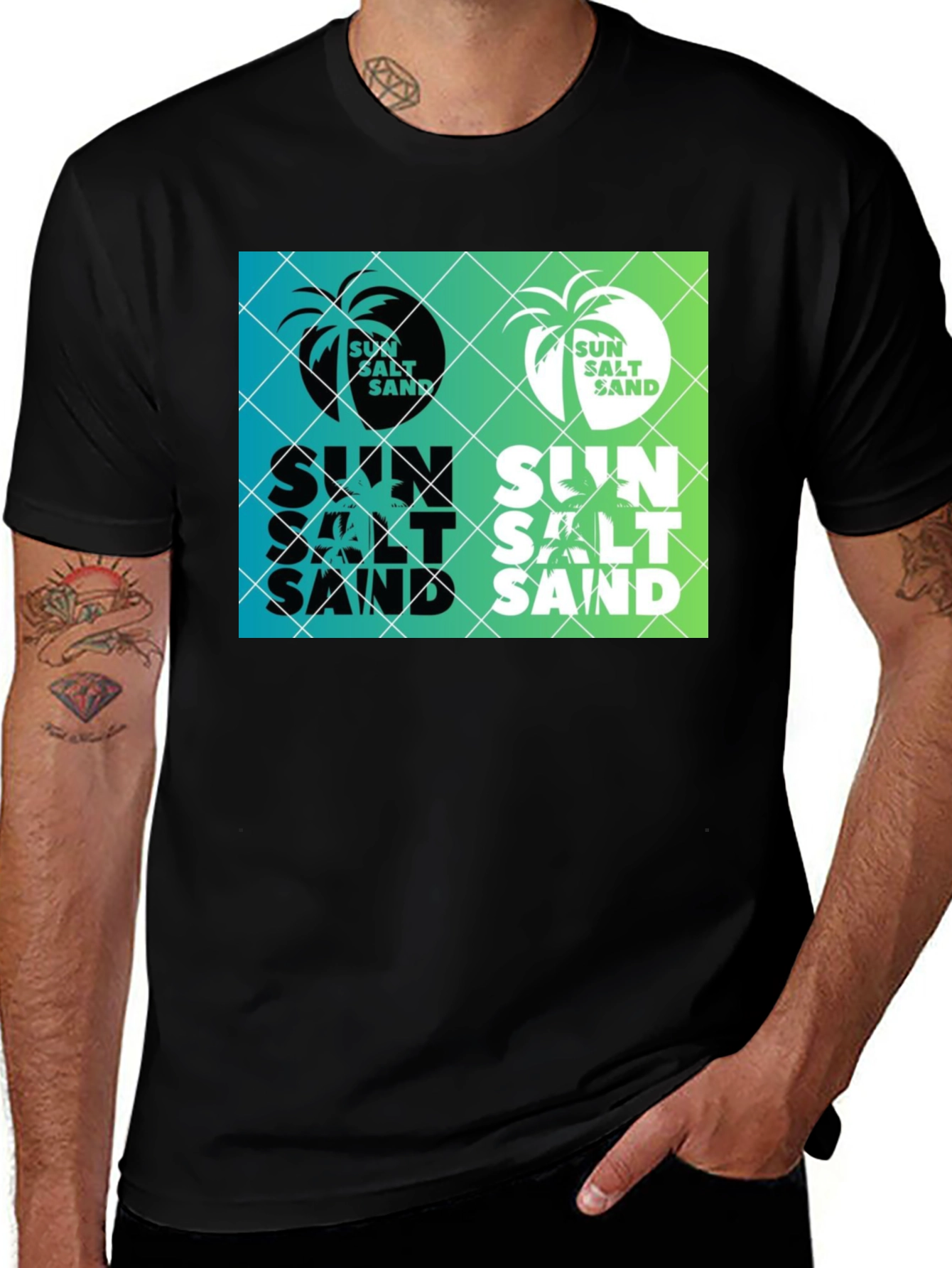 Variant 12 of Sun Salt Sand T-Shirt: Beach Vibes