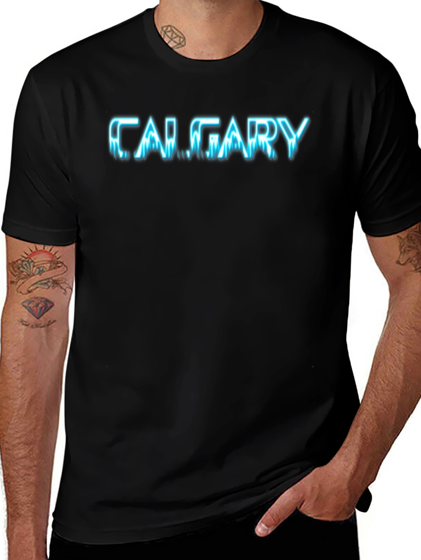 Calgary Graphic Tee - Men's Black T-Shirt