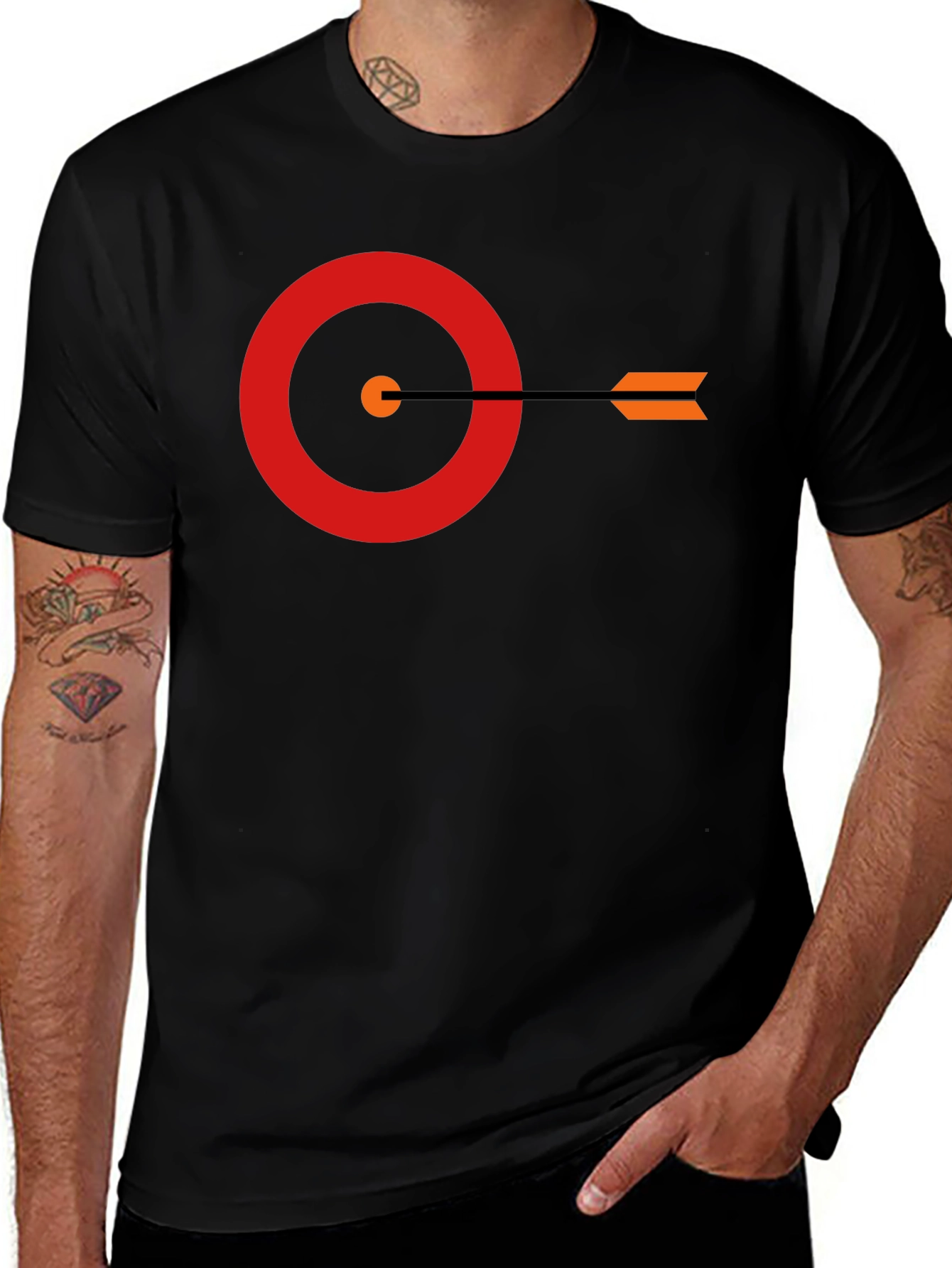 Variant 4 of Target Arrow Graphic Tee - Mens Crew Neck