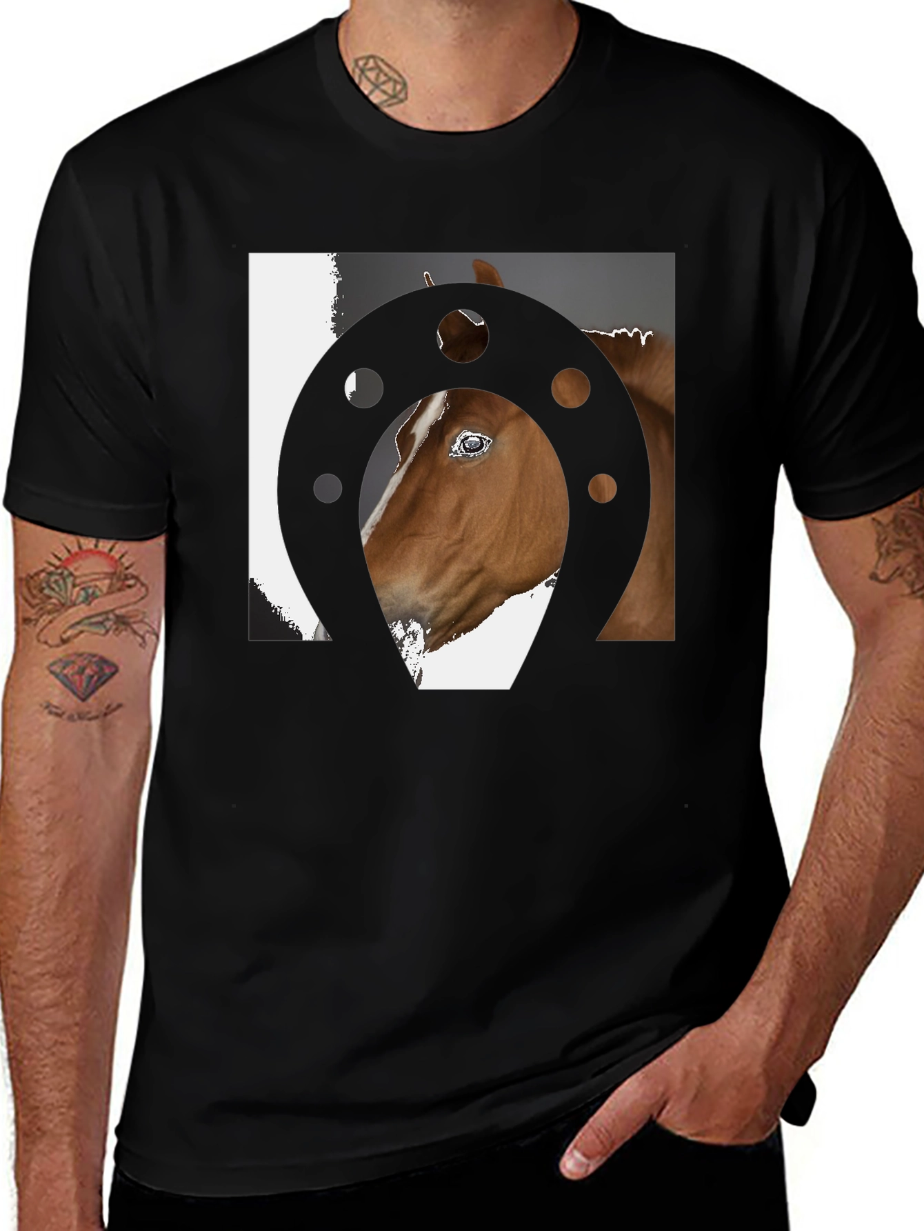 Variant 15 of Horse & Horseshoe Graphic T-Shirt
