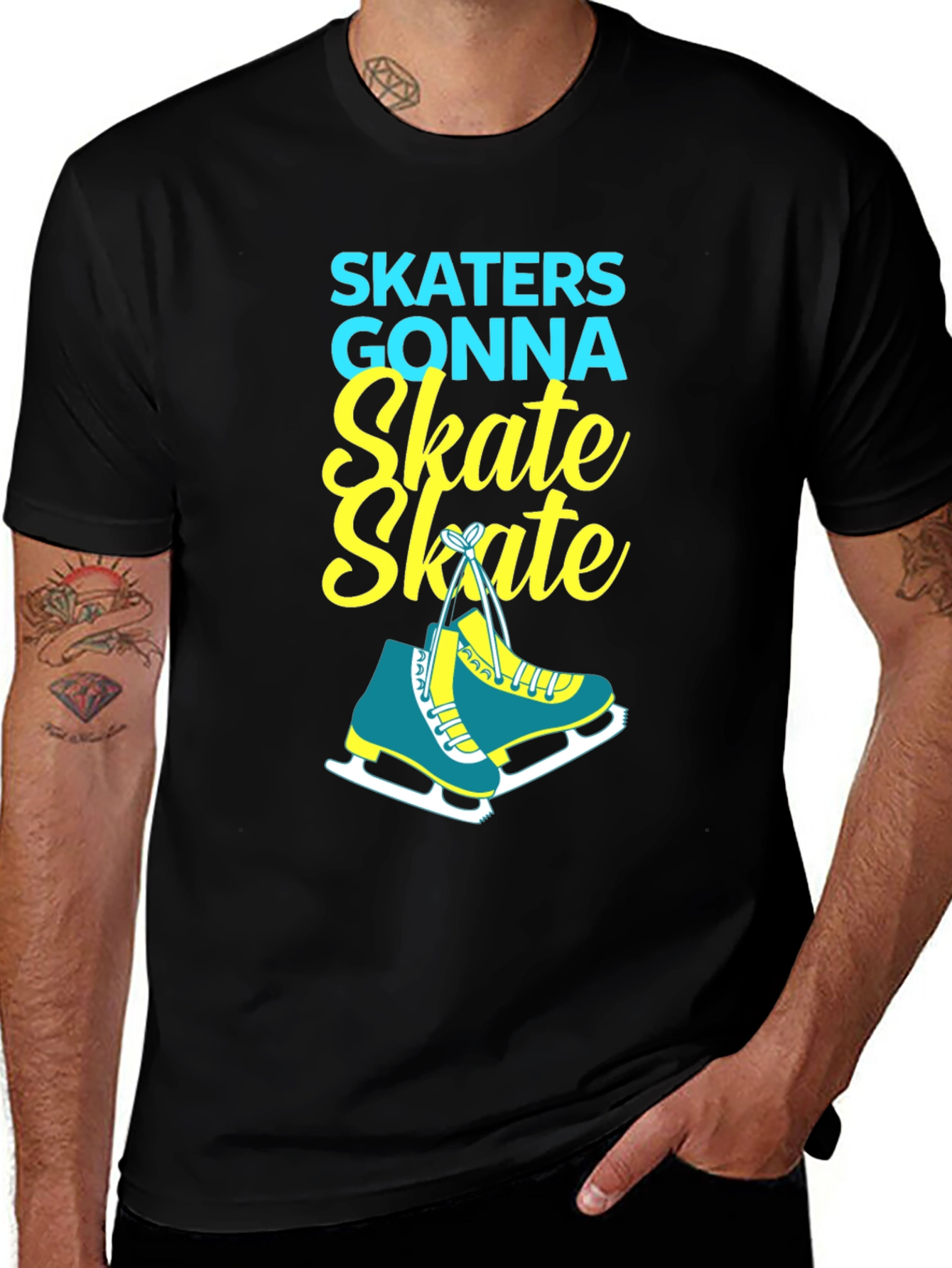 Variant 7 of Skaters Gonna Skate T-Shirt | Ice Skating Apparel