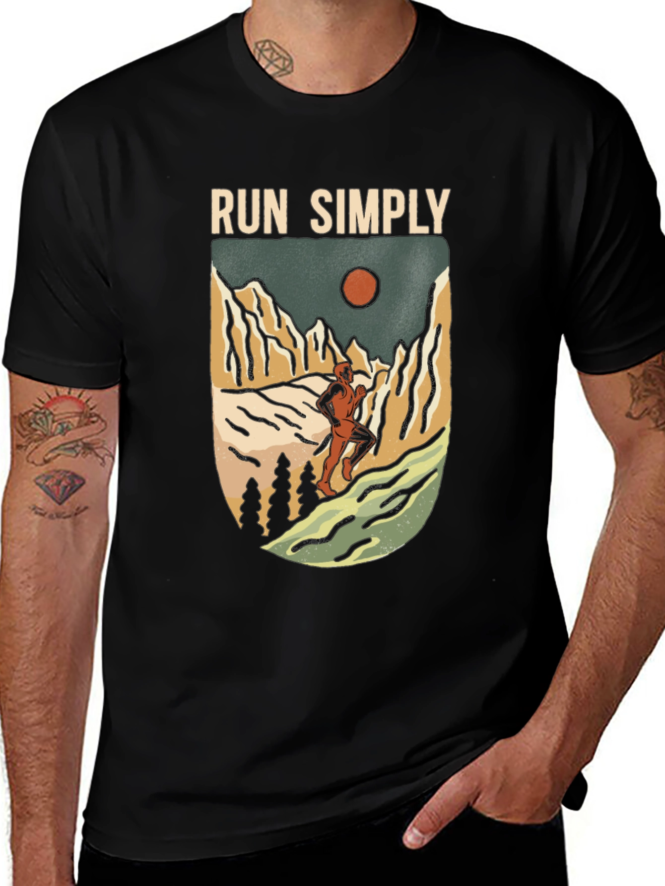 Variant 18 of Run Simply Graphic Tee - Outdoor Adventure Shirt