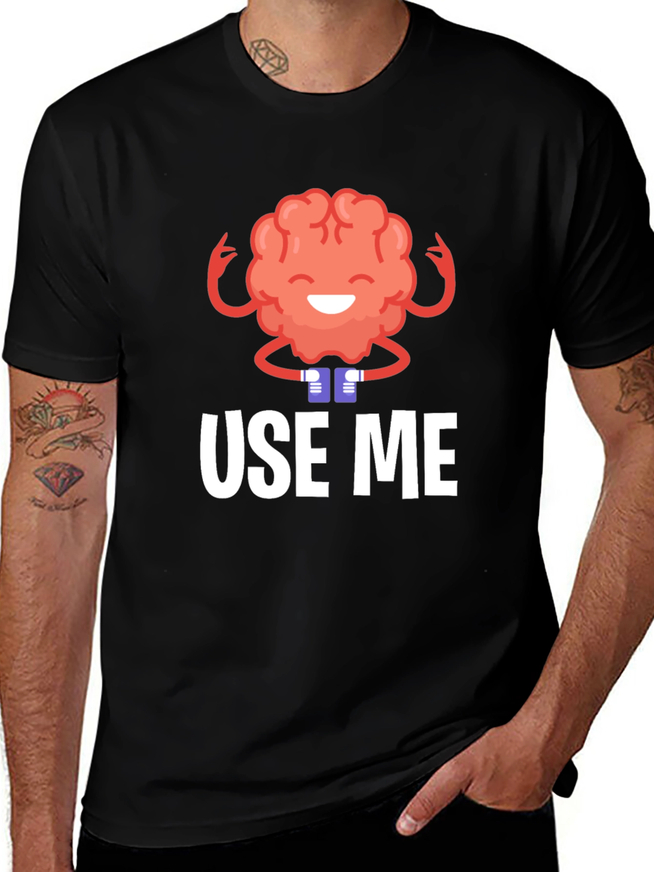 Use Me Brain T-Shirt - Funny Smart Humor Tee