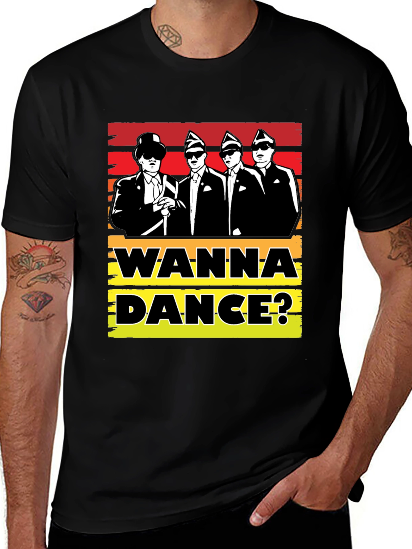 Variant 13 of Coffin Dance Meme Graphic T-Shirt - Wanna Dance?