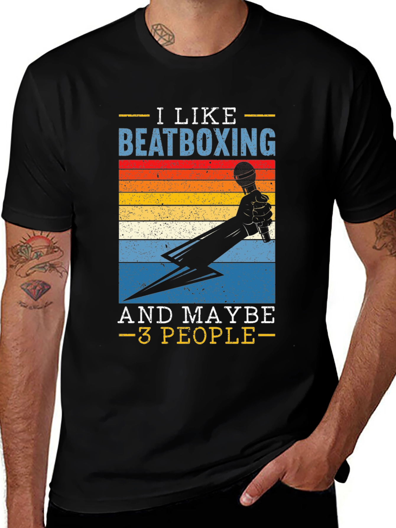 Variant 7 of I Like Beatboxing T-Shirt Funny Musician Tee