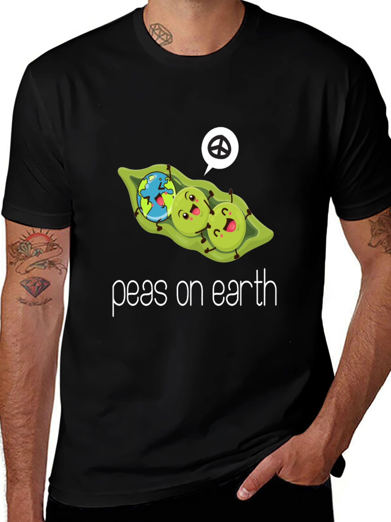 Variant 8 of Peas On Earth Graphic T-Shirt