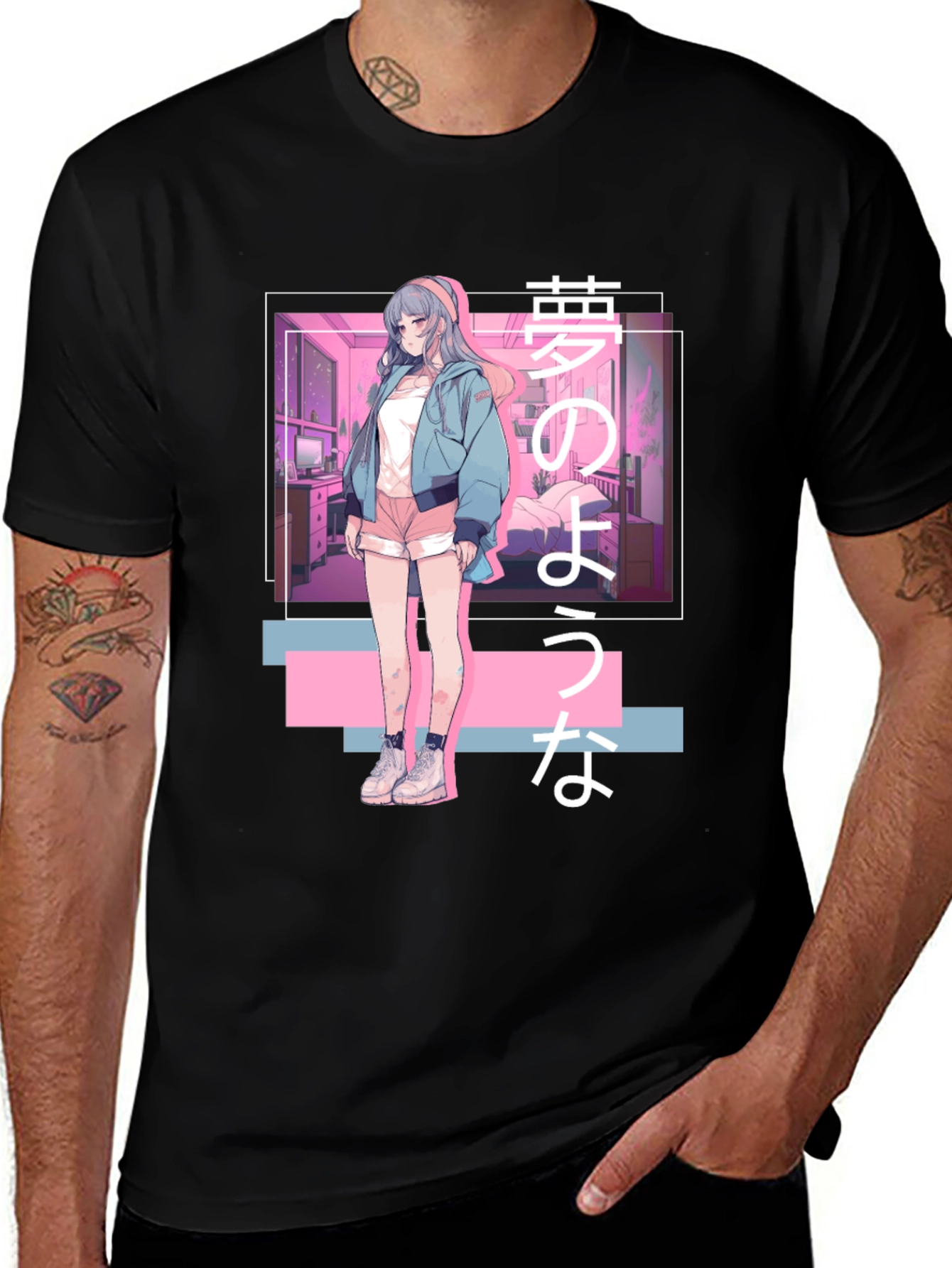 Anime Girl Graphic T-Shirt - Stylish Design