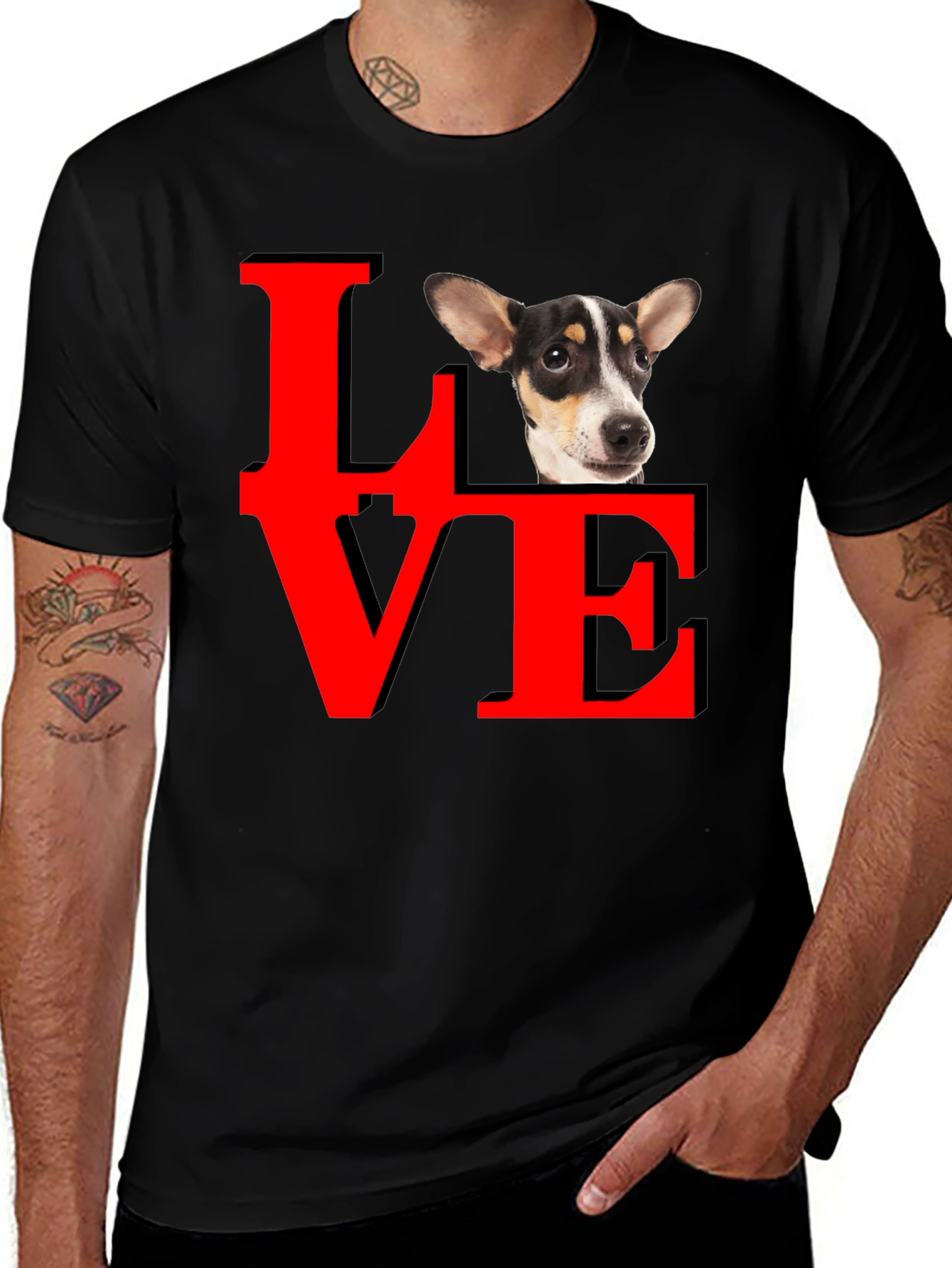 Variant 4 of Love Dog Graphic Tee - Stylish Unisex T-Shirt