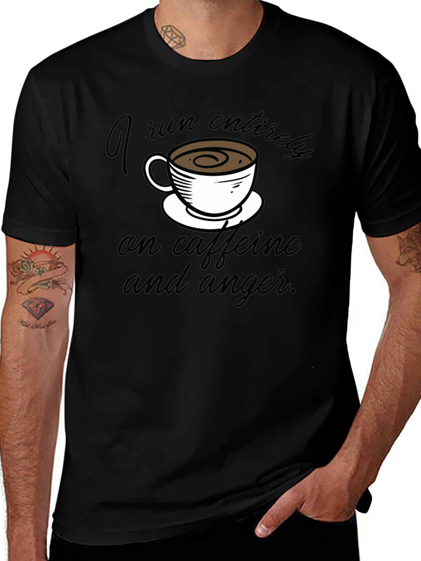 Variant 30 of Caffeine and Anger Graphic Tee
