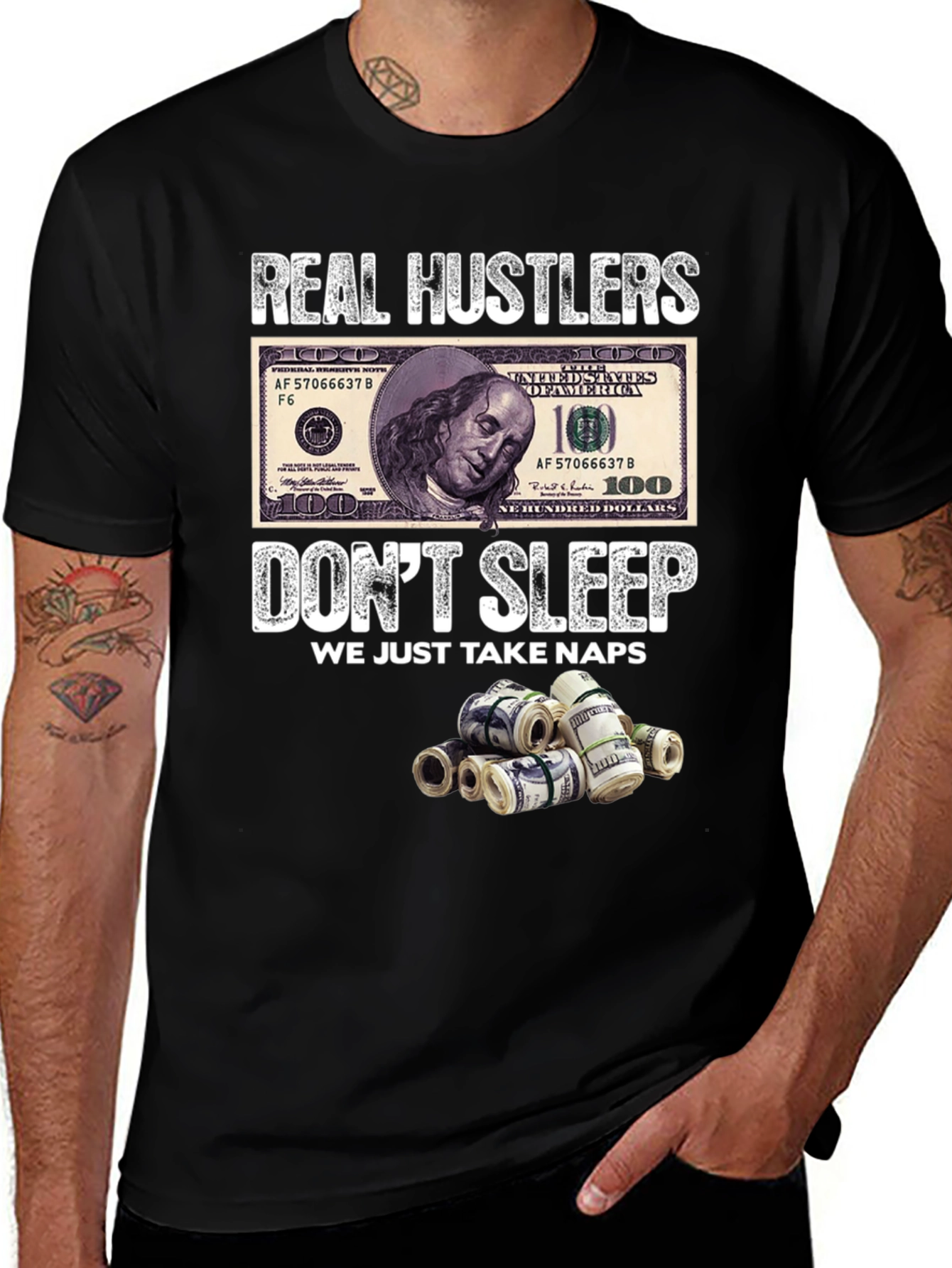Variant 27 of Real Hustlers Graphic T-Shirt