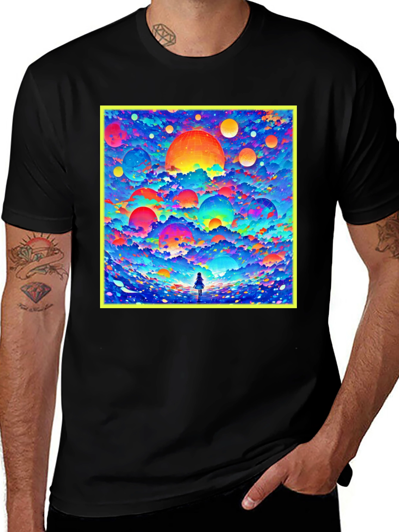 Variant 7 of Vivid Dreamscape Graphic Tee