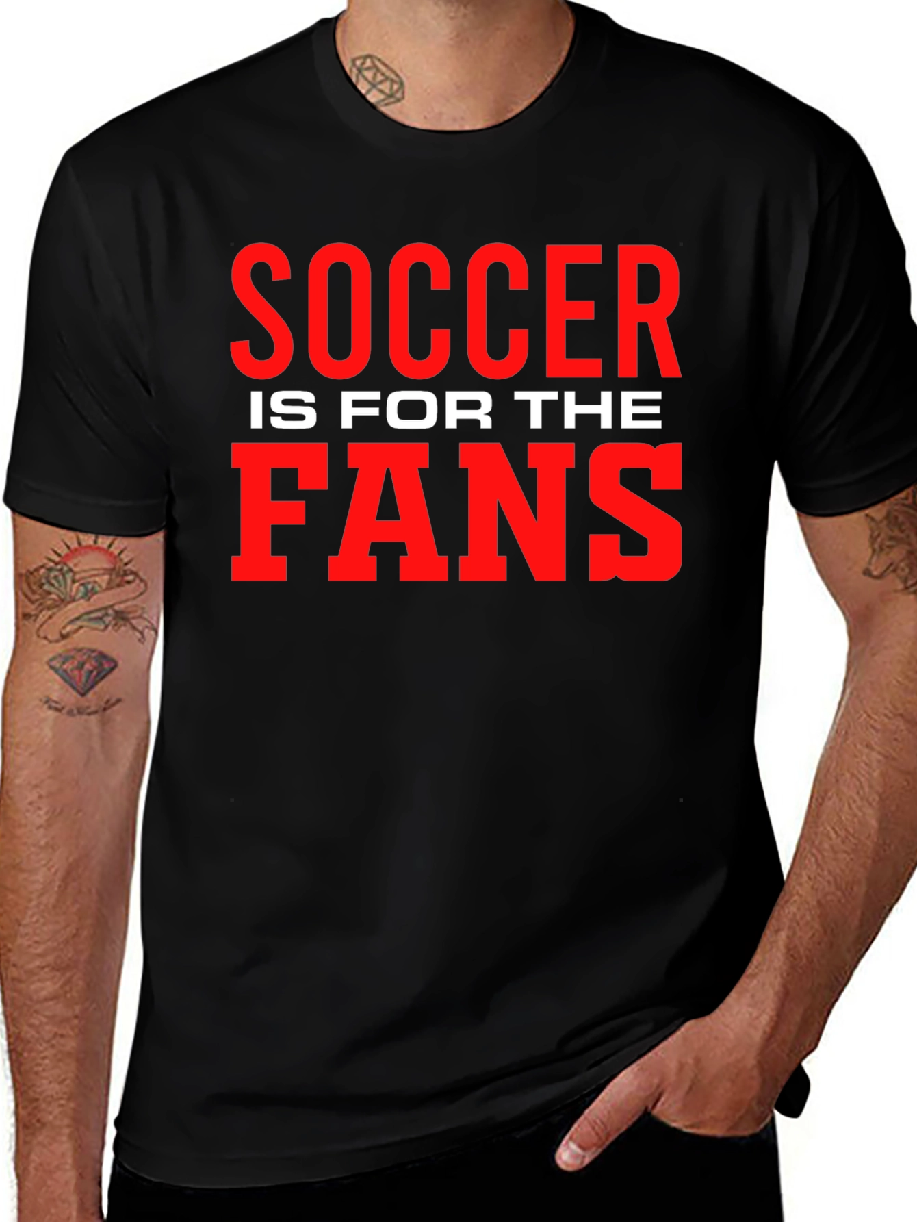 Variant 27 of Soccer is for the Fans Graphic Tee