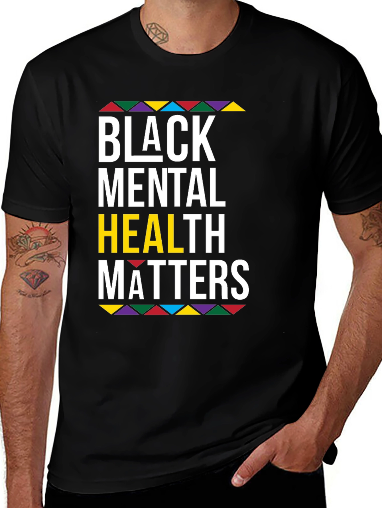 Variant 13 of Black Mental Health Matters Graphic T-Shirt