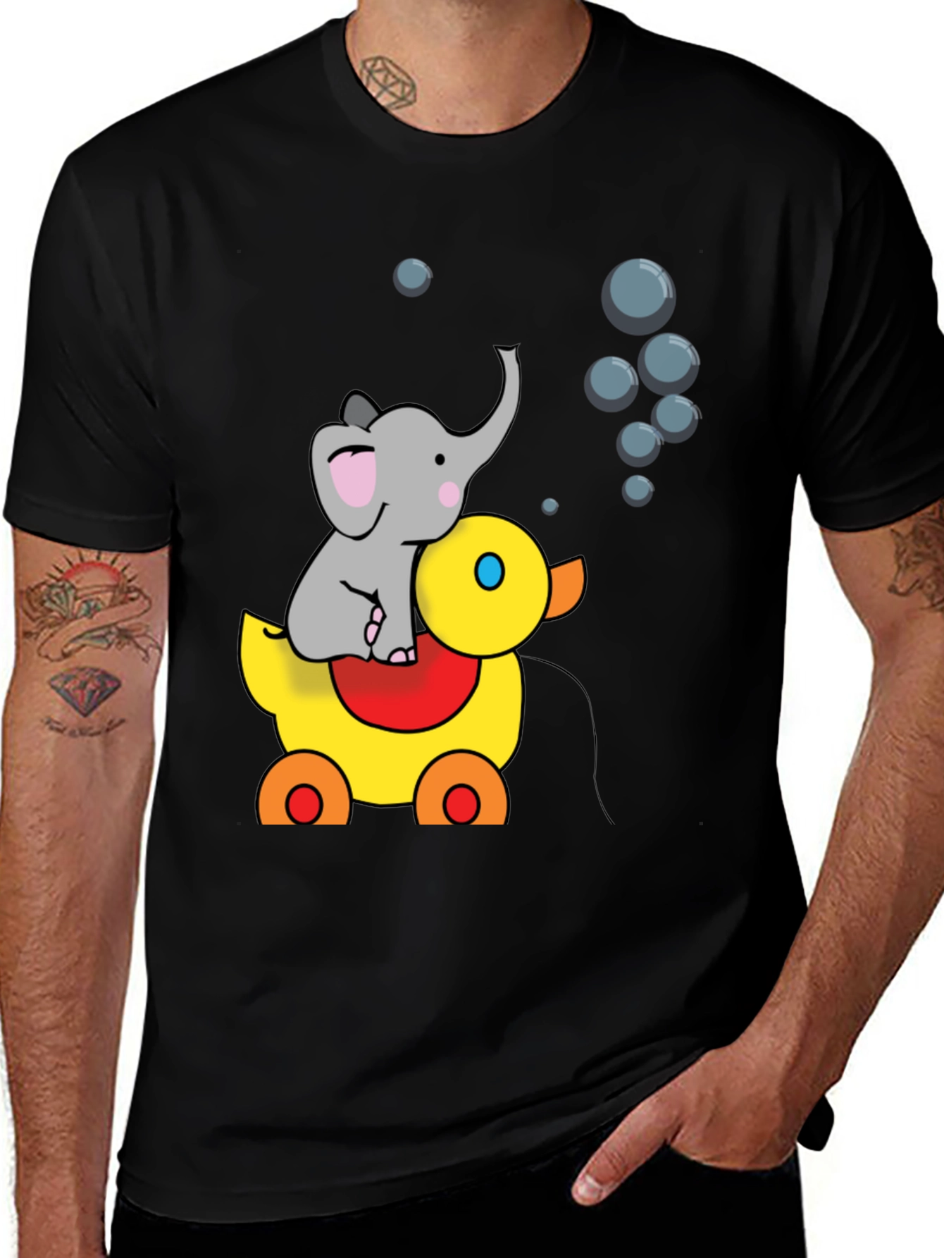 Variant 16 of Elephant Duck Bubble T-Shirt