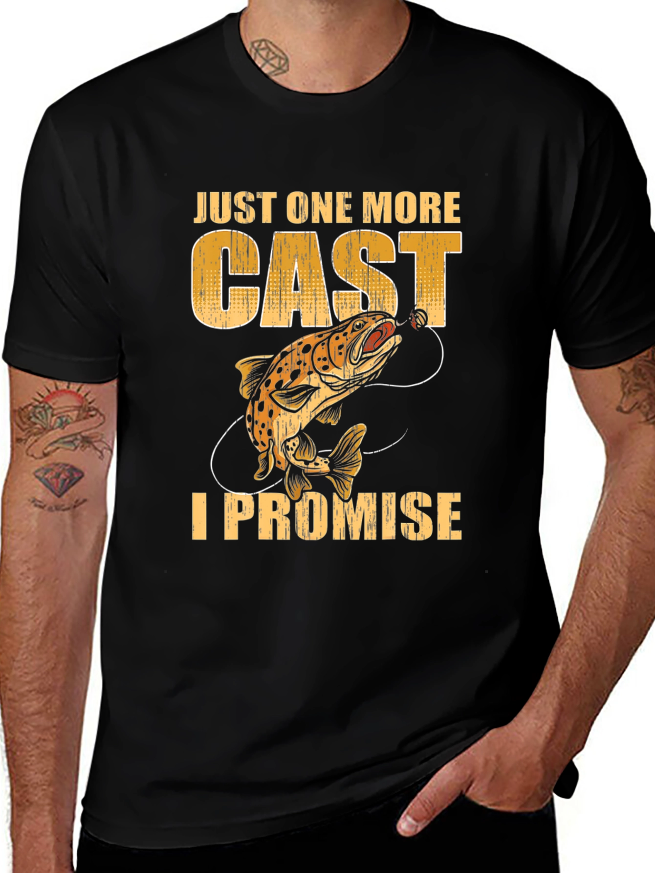 Variant 21 of Just One More Cast Fishing T-Shirt