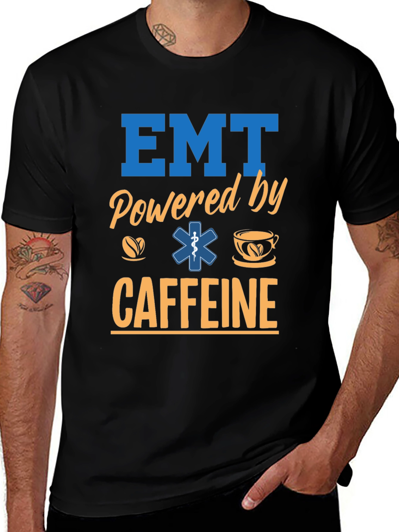 EMT Powered by Caffeine T-Shirt