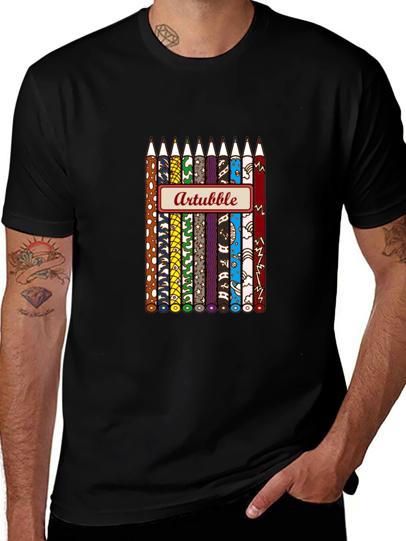 Variant 23 of Artbubble Pencil Graphic T-Shirt