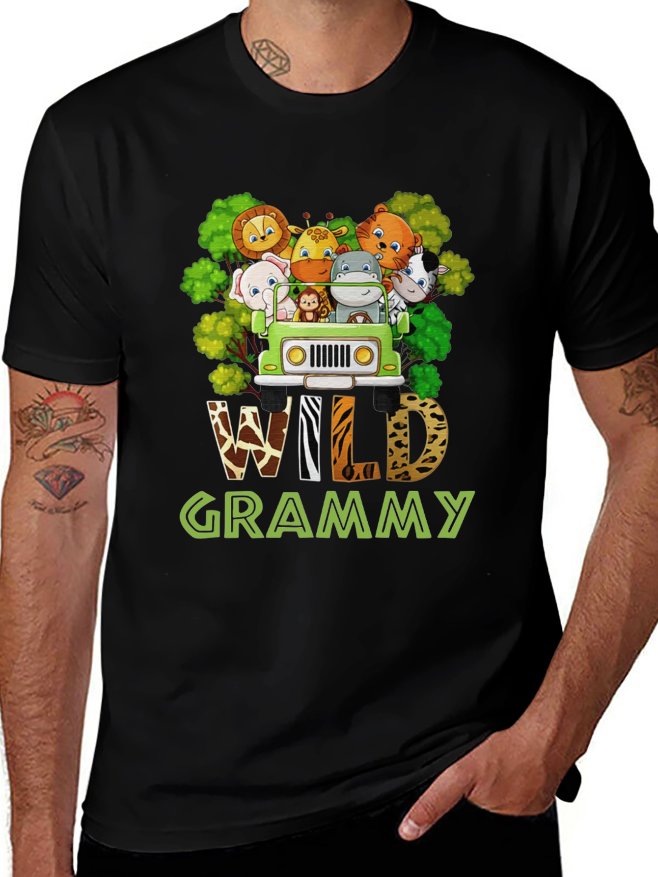 Variant 20 of Wild Grammy Animal Print T-Shirt