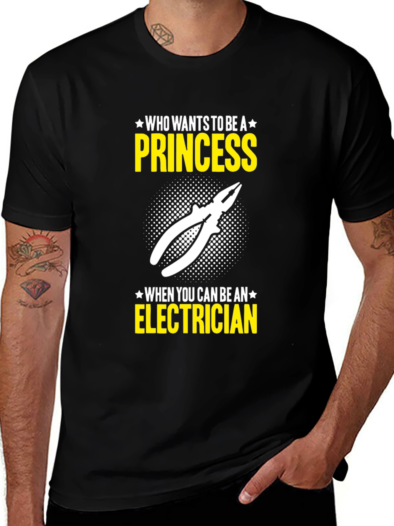 Variant 19 of Electrician Princess T-Shirt