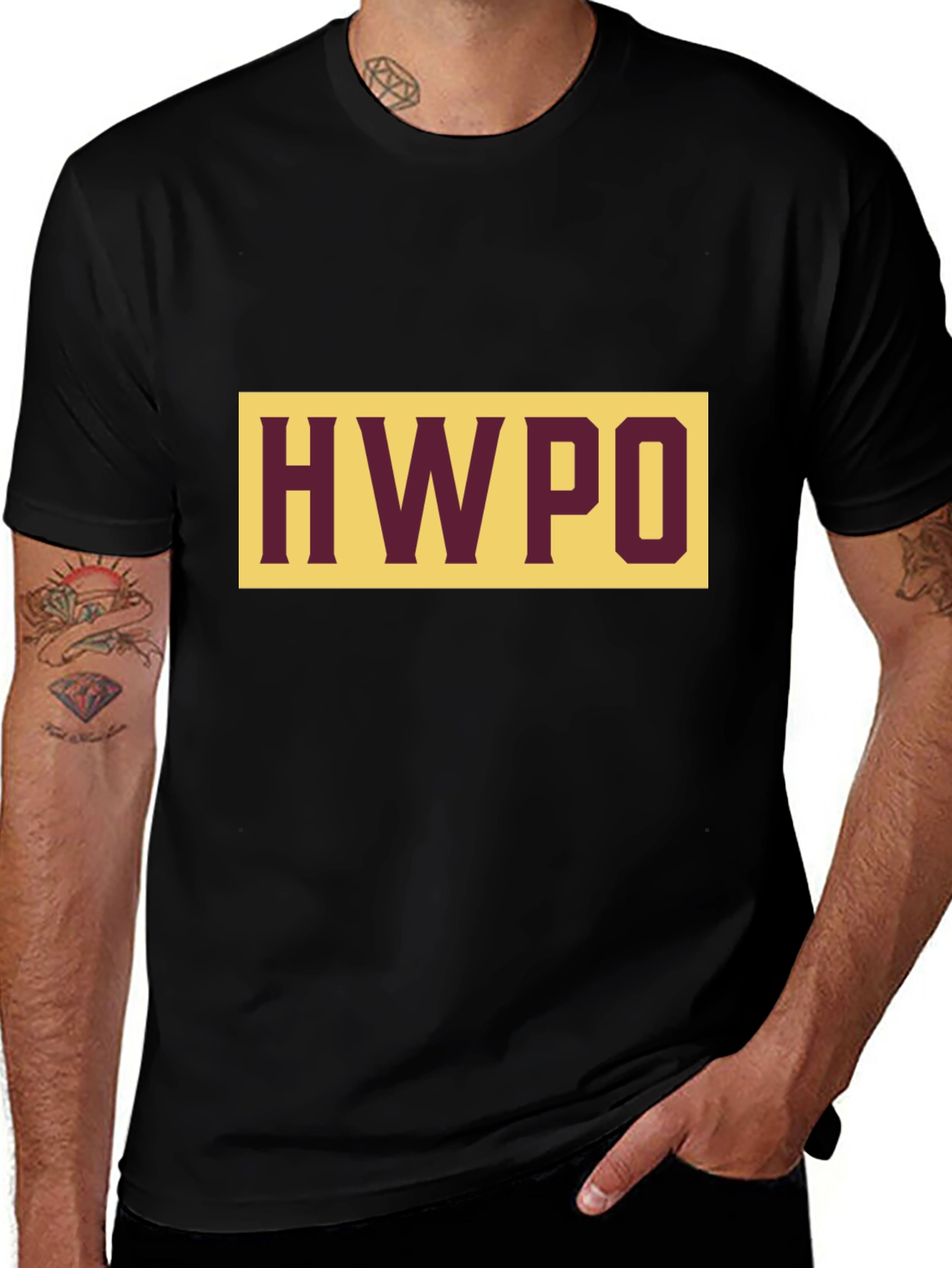 HWPO Graphic Tee - Black Casual Style