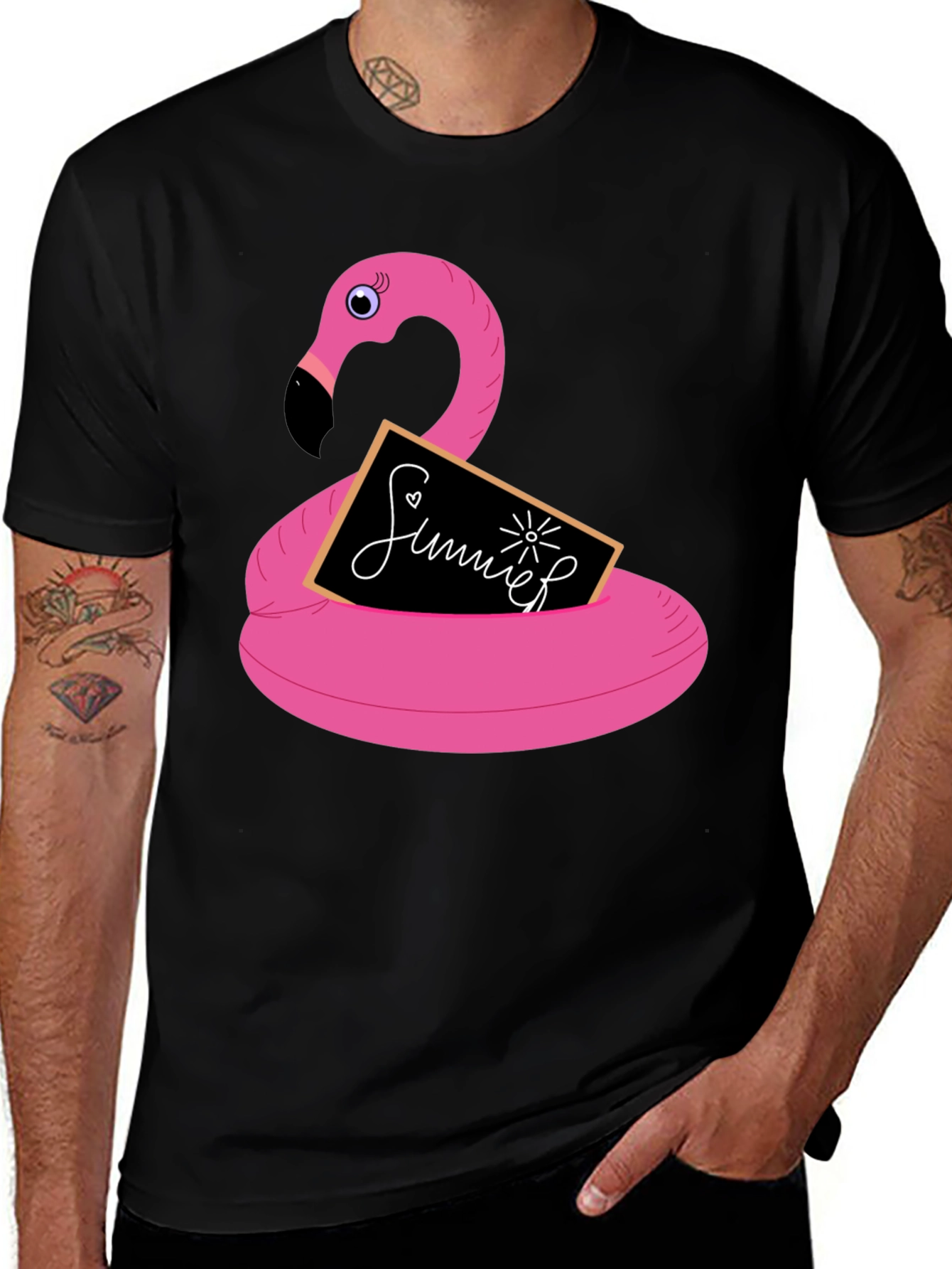 Variant 19 of Summer Flamingo Graphic Tee