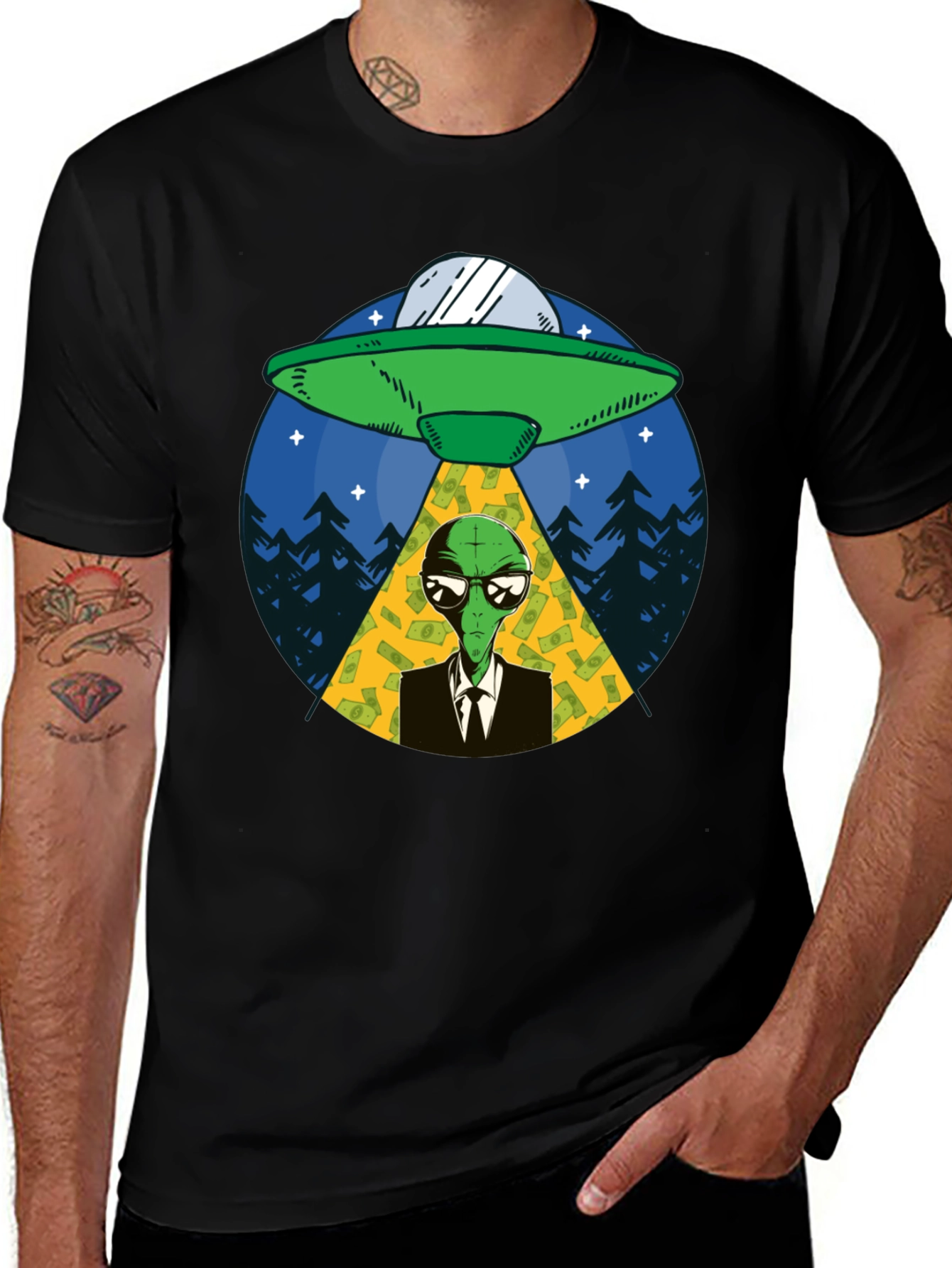 Variant 18 of Alien Abduction T-Shirt
