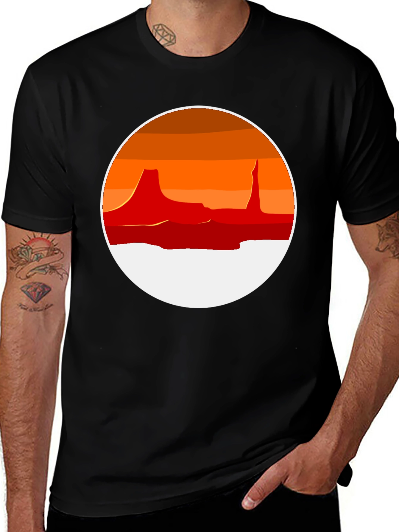 Variant 7 of Desert Sunset Graphic T-Shirt