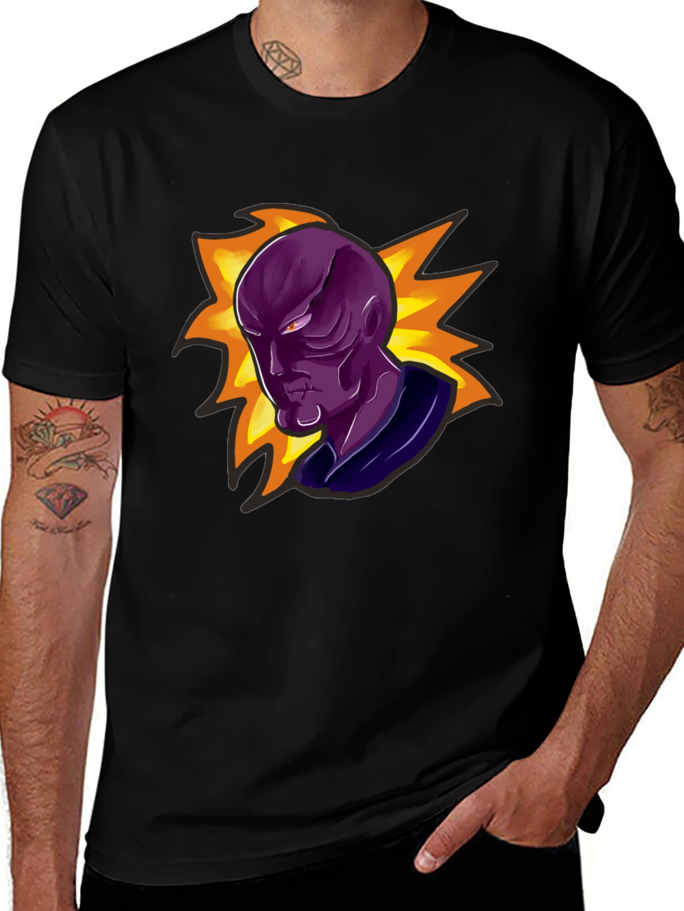 Variant 25 of Mystic Purple Alien Graphic Tee