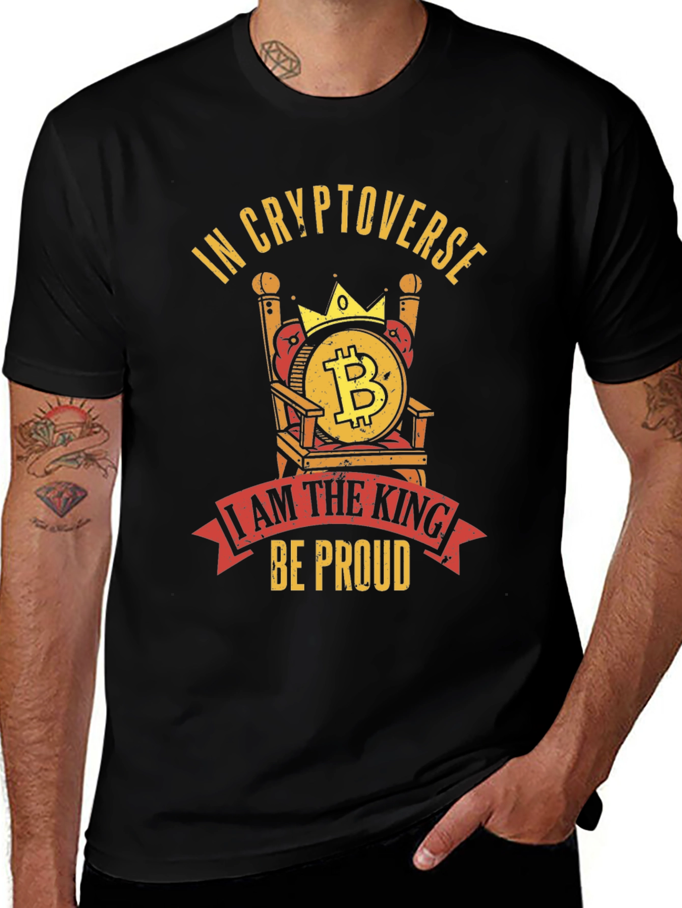 Variant 24 of Crypto King T-Shirt