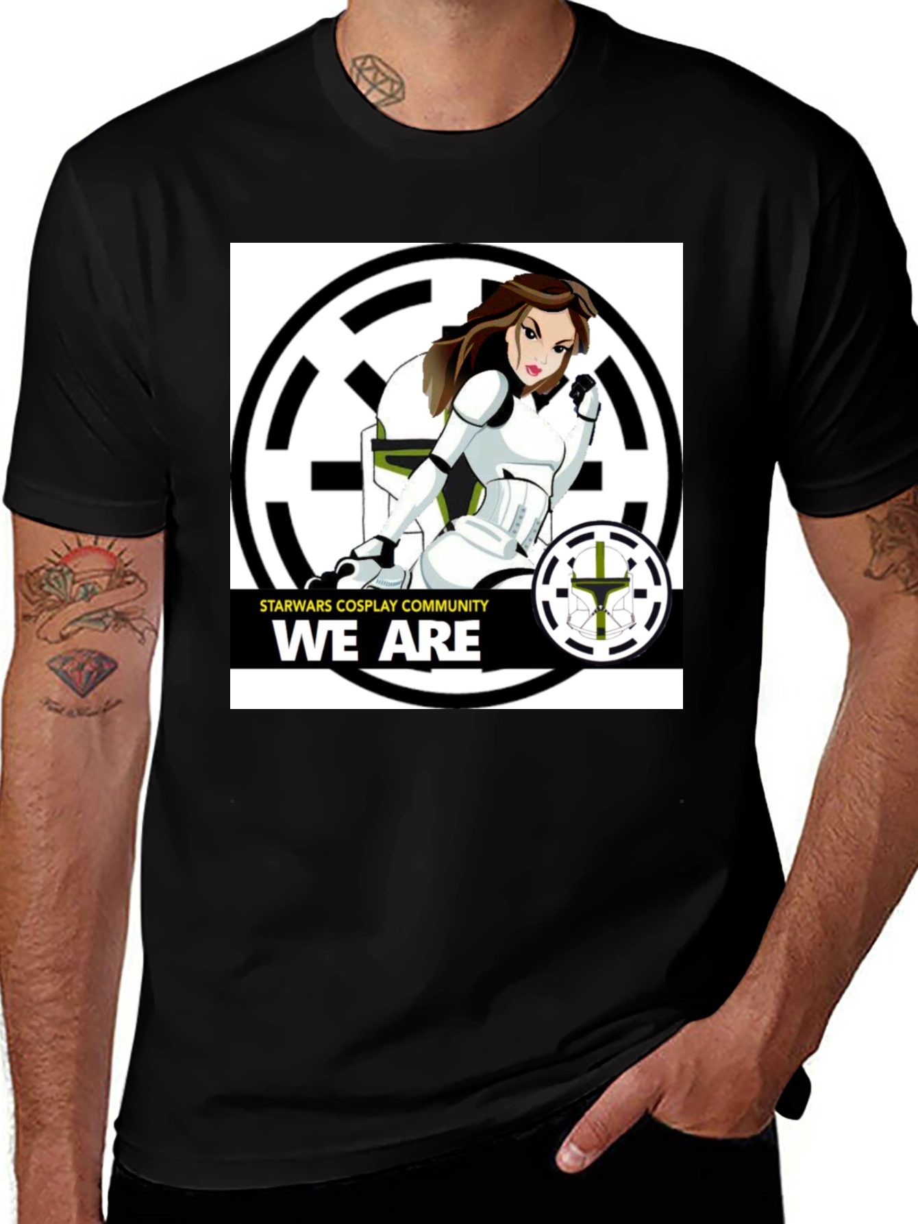 Star Wars Cosplay Community Black T-Shirt