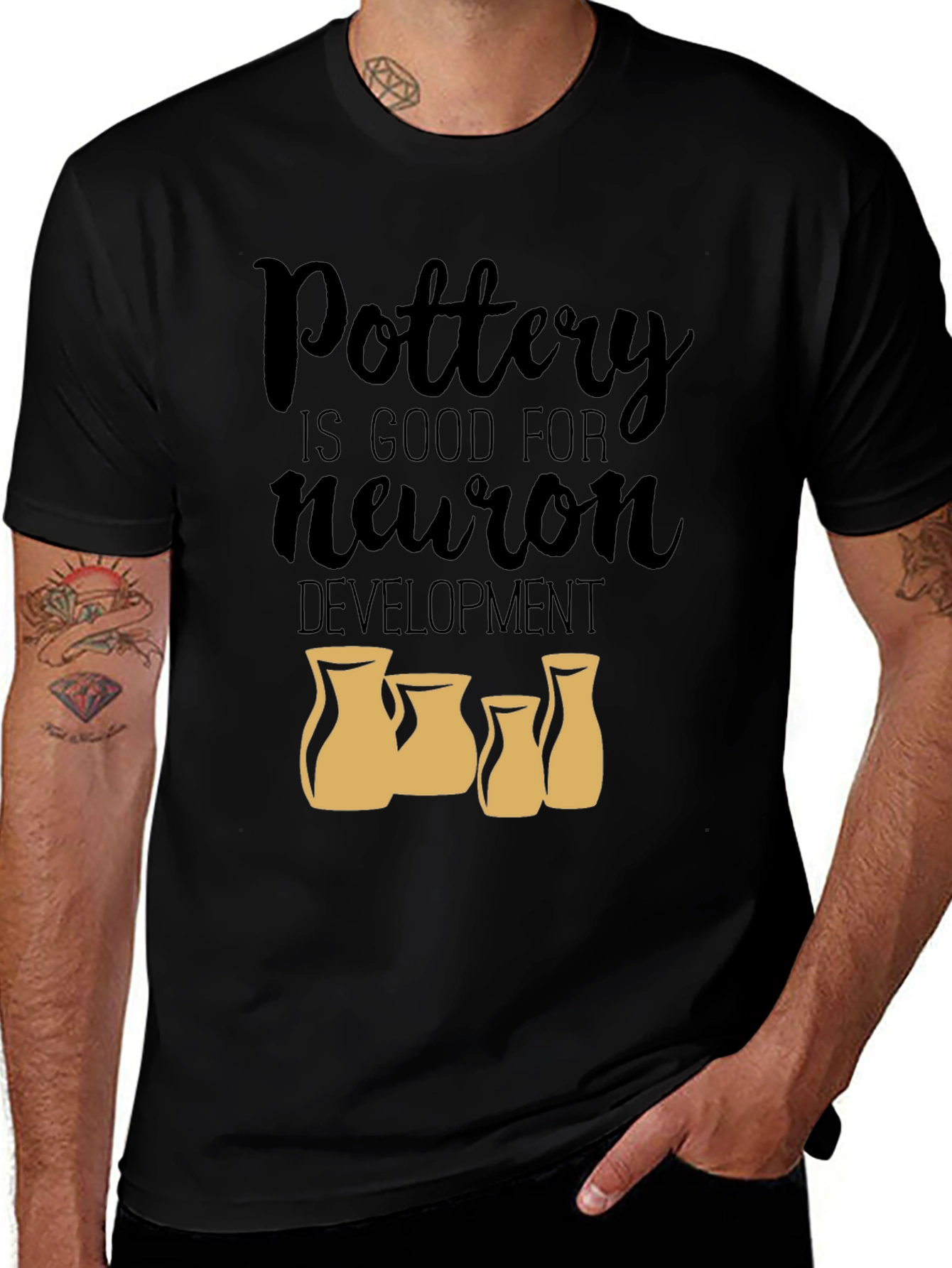 Variant 16 of Pottery Neuron Development T-Shirt - Unique Design