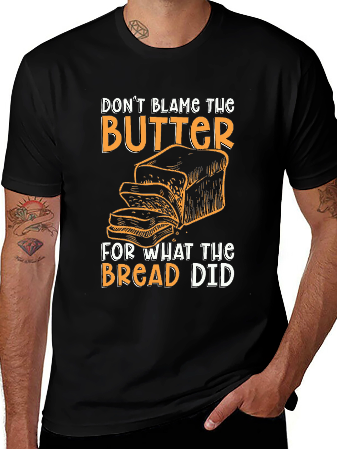 Variant 27 of Don't Blame the Butter Graphic T-Shirt
