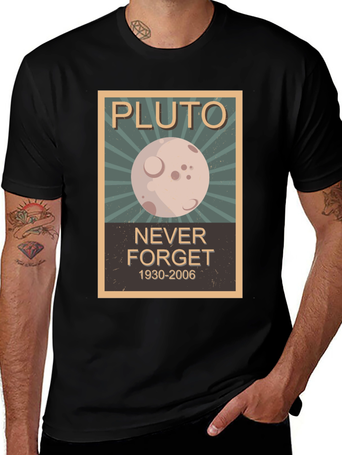 Pluto Never Forget Graphic T-Shirt