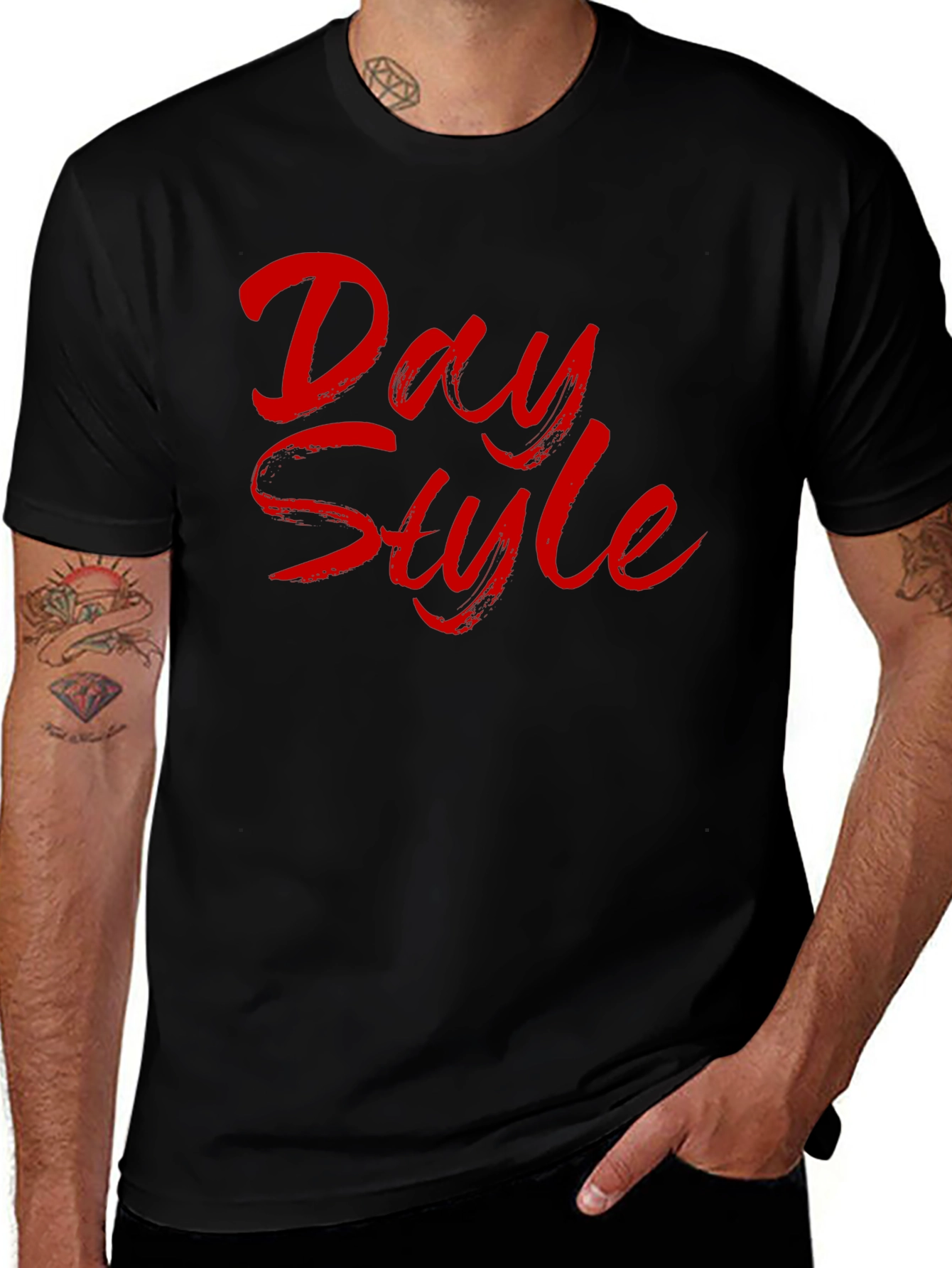 Variant 15 of Day Style Black Graphic Tee