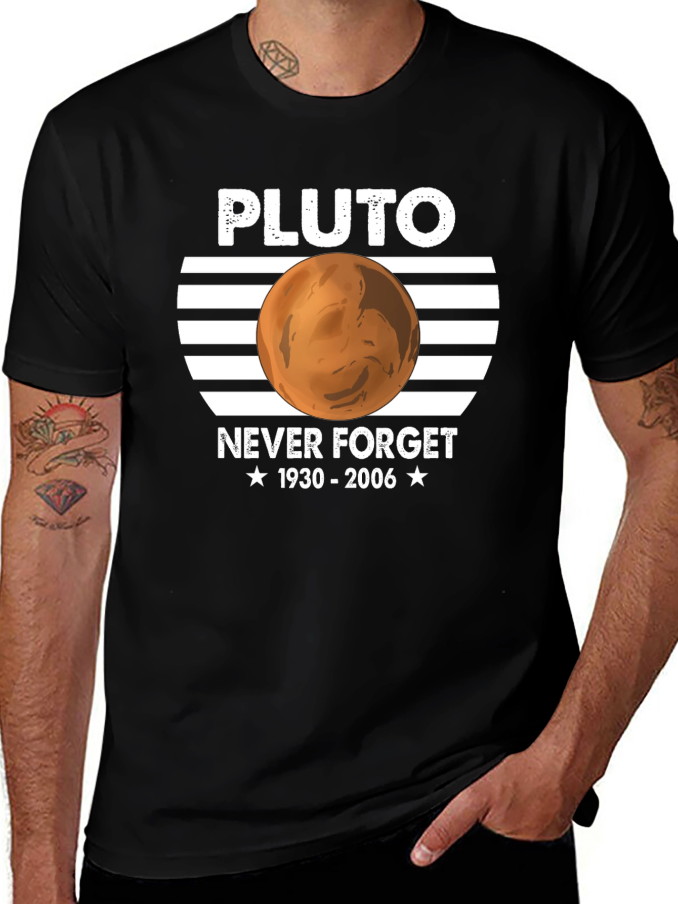 Pluto Never Forget Graphic T-Shirt