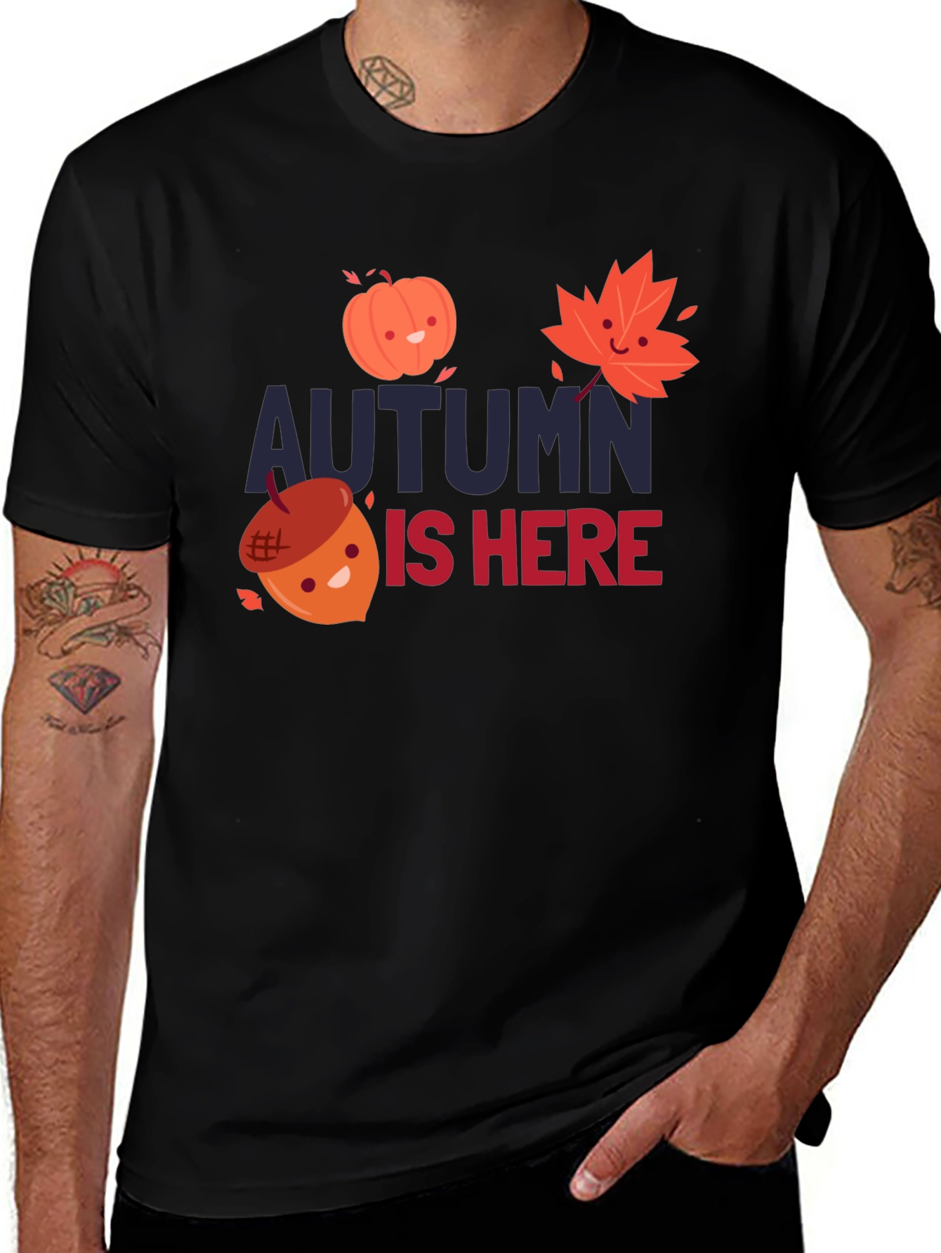 Variant 21 of Autumn Is Here T-Shirt - Fall Season Apparel